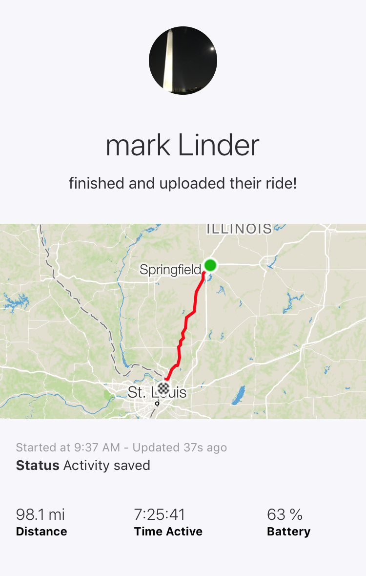 Day 7 Long Ride 6-21-18