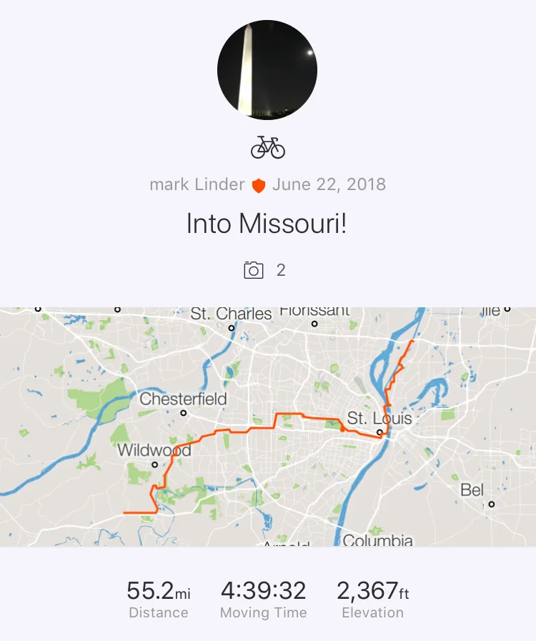 Day 8 Into Missouri 6-22-18