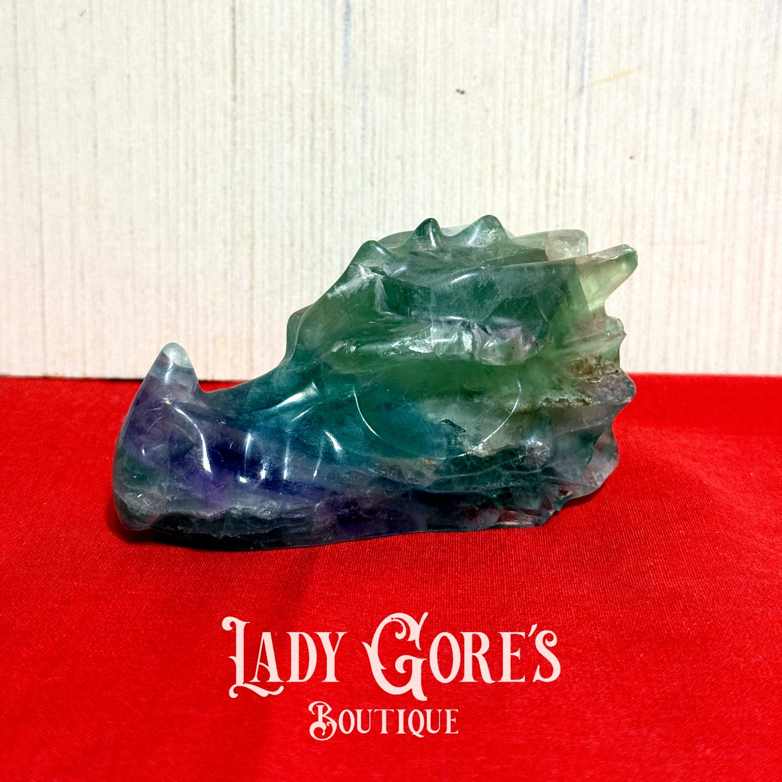 Fluorite Dragon Head