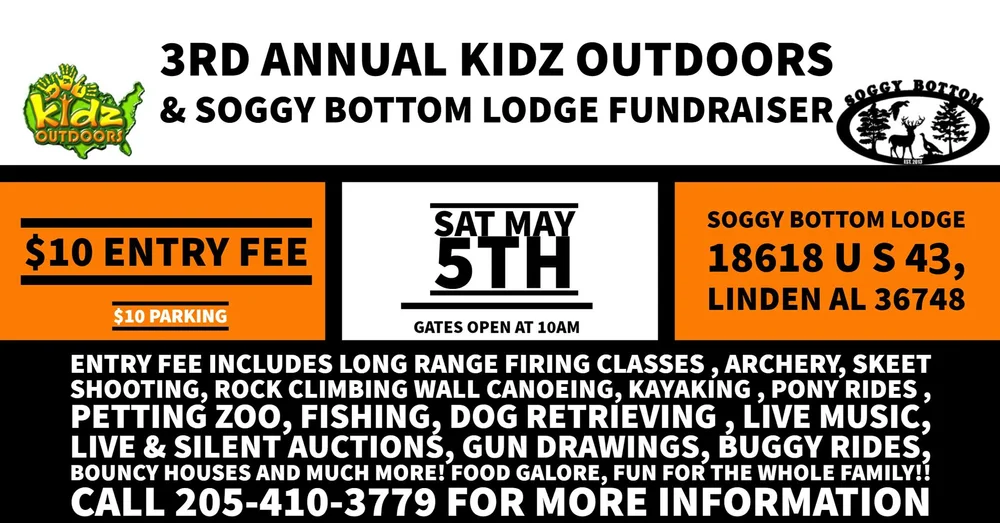 3rd Annual Kidz Outdoors Soggy Bottom Lodge Fundraiser Kidz Outdoors