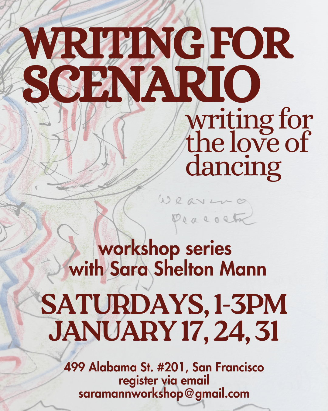 Writing for Scenario/writing for the love of dancing