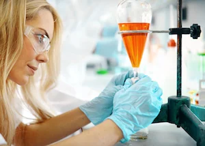 Image of woman performing lab work