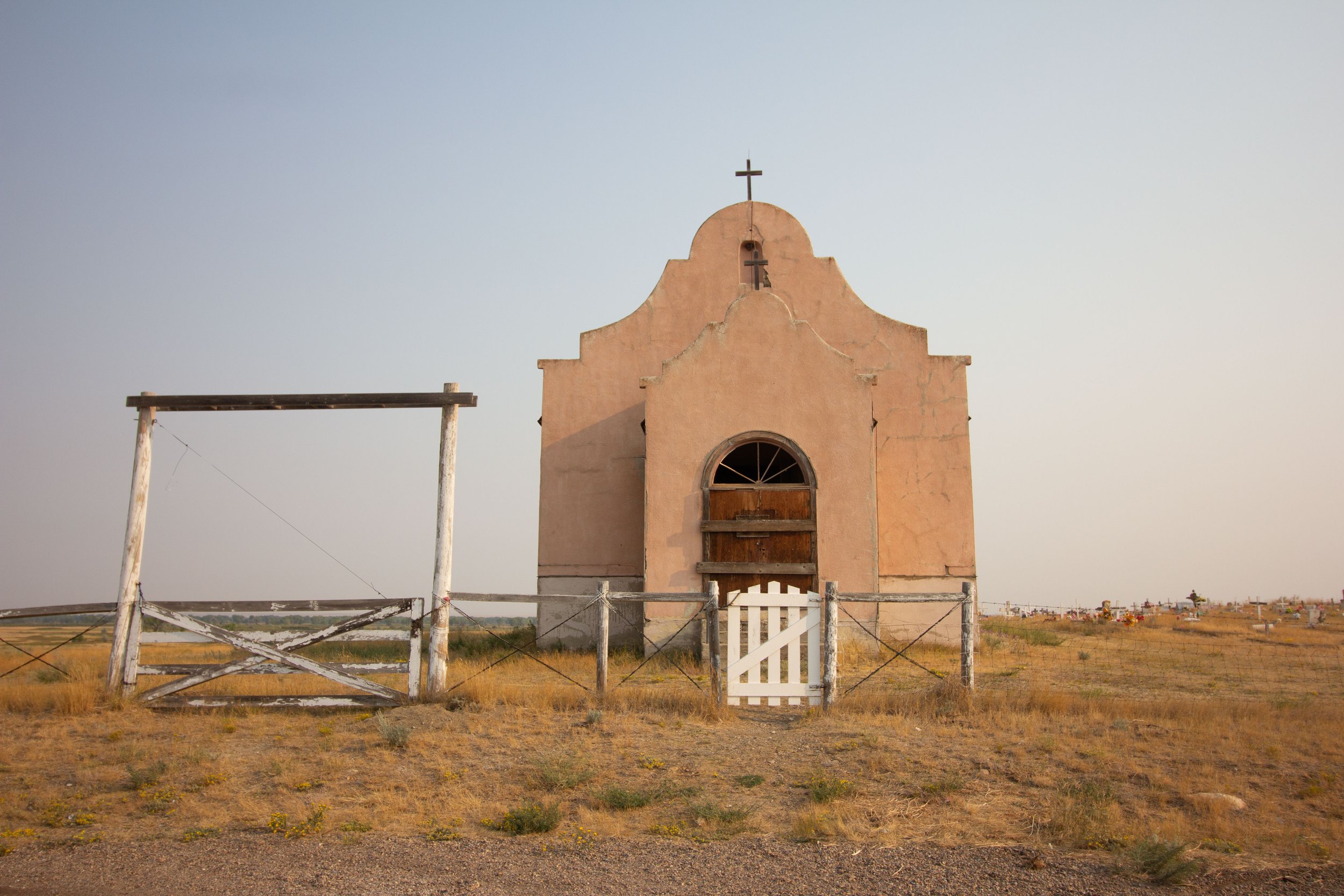 An old church along the road.