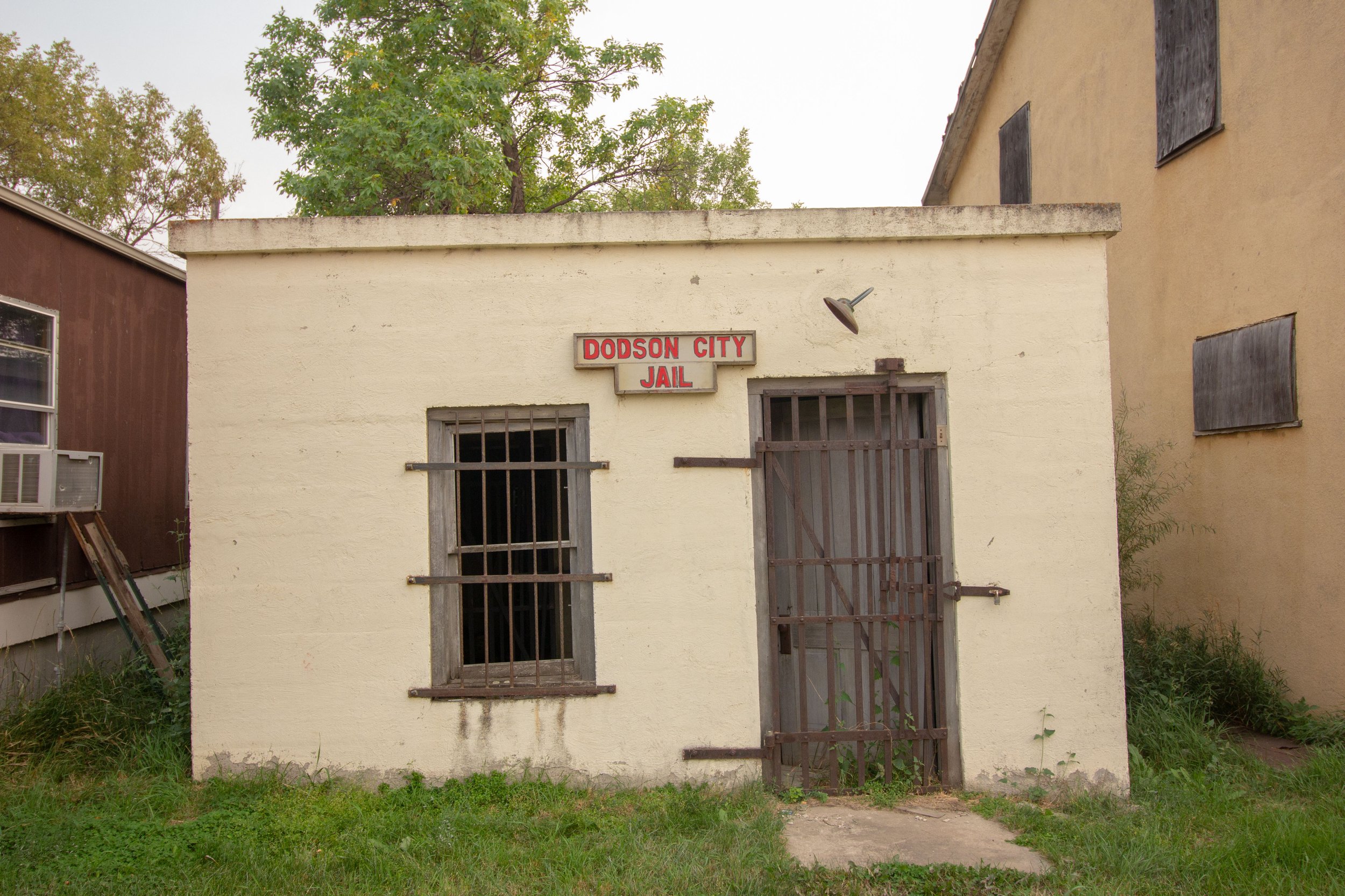 An old one-room jail along the High Line in Montana.