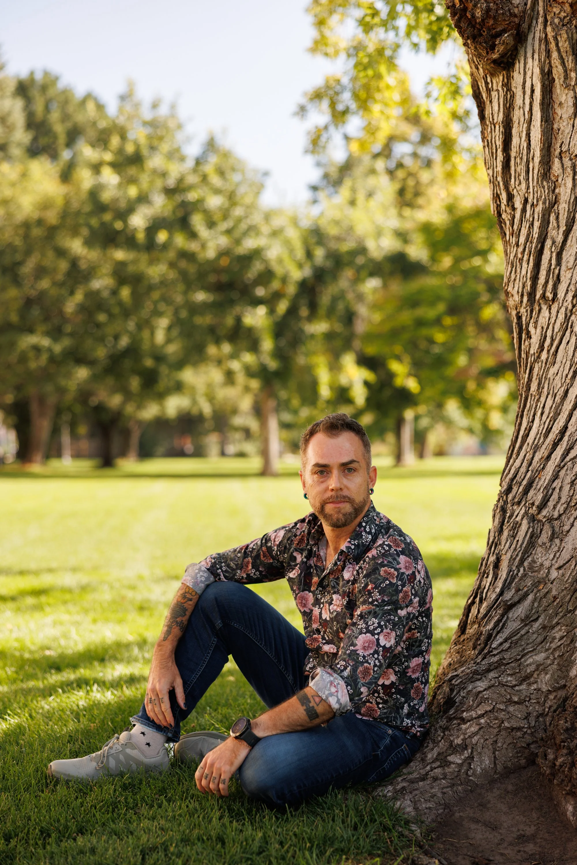 Mat dos Santos, co-executive director for Our Children’s Trust in Lighthiser v. Trump, poses for a portrait in Missoula on Thursday, September 18, 2025. Our Children’s Trust is suing the Trump Administration on behalf of 22 youth plaintiffs from Mont