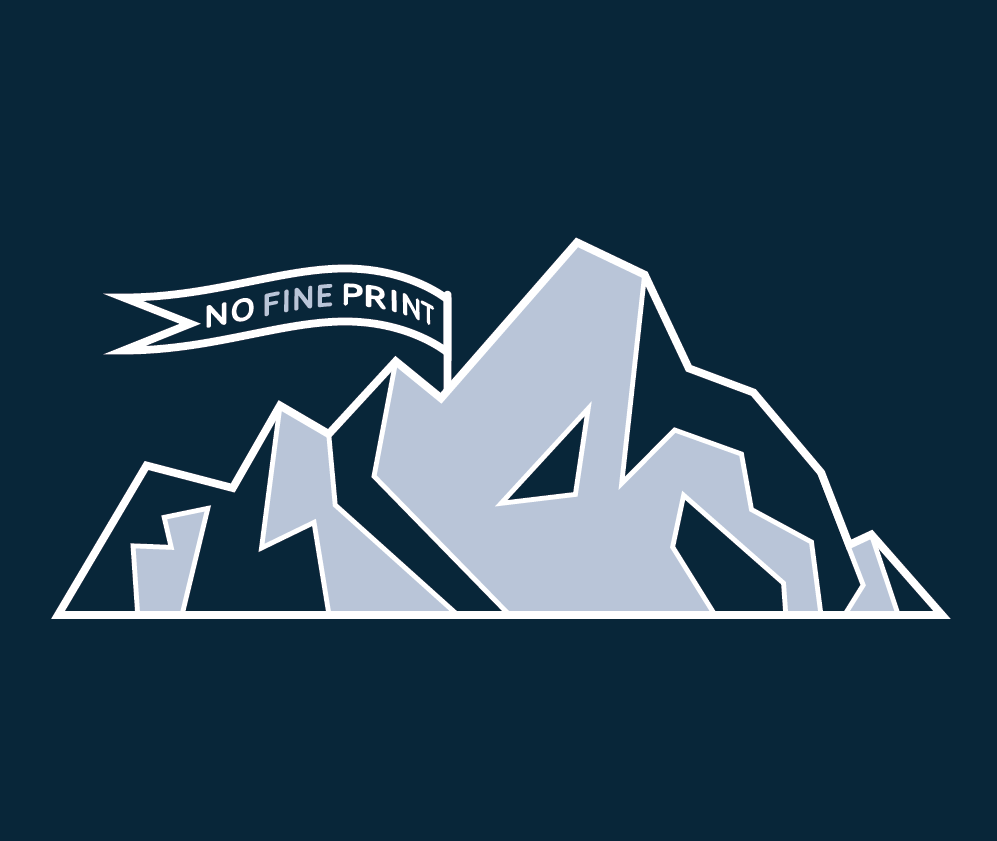 No Fine Print Mountains