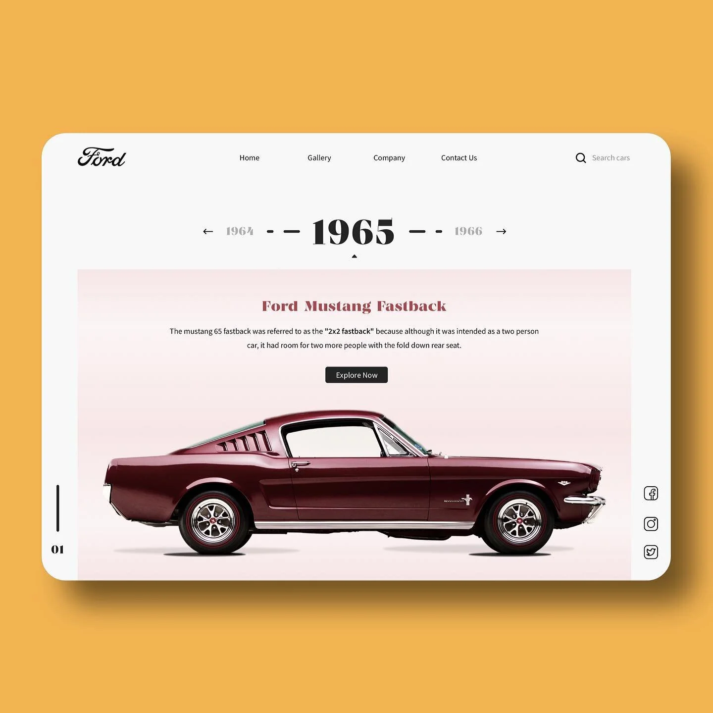 Ford Classic Car Microsite Landing Page concept :) 🚗🚗🚗

Which colour do you like? 
🟡🟢🔵🔴

Follow me 👉@bowiebowie.design for more posts like this! 

.⁣
.⁣
.⁣
.⁣

#ford #fordmustanggt #classiccar #mustangfanclub #stang #fordmustangs #mustang #dr