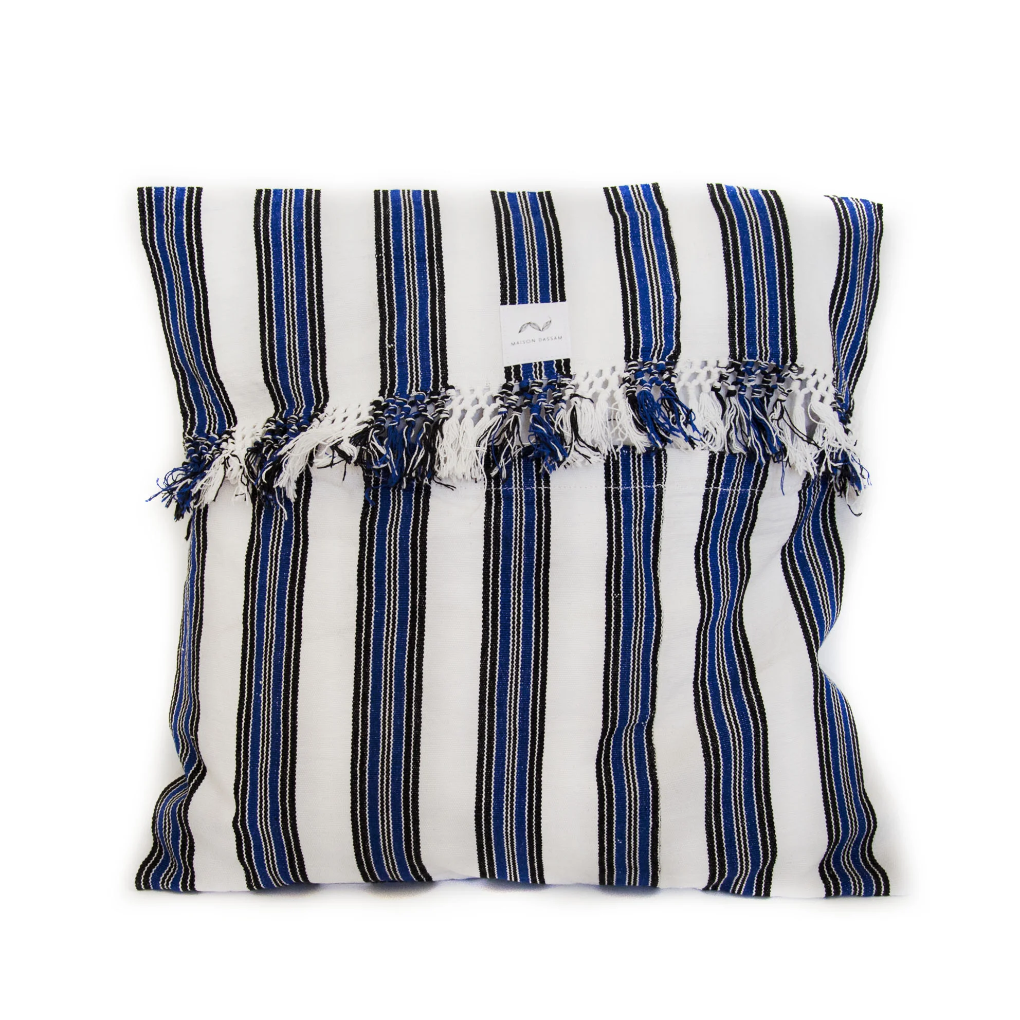 coussin décoration marinière en coton