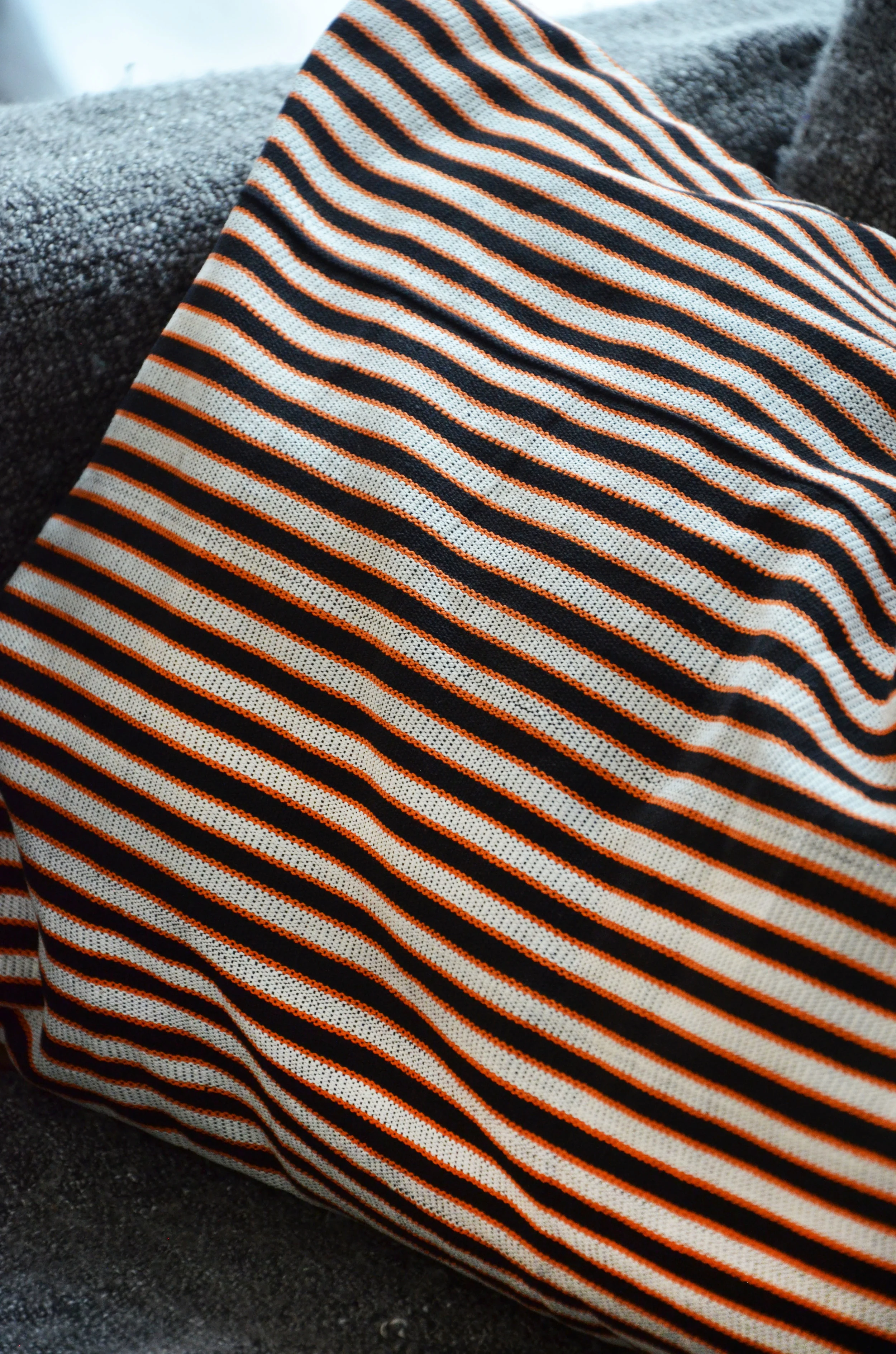 coussin de décoration rayures cotton
