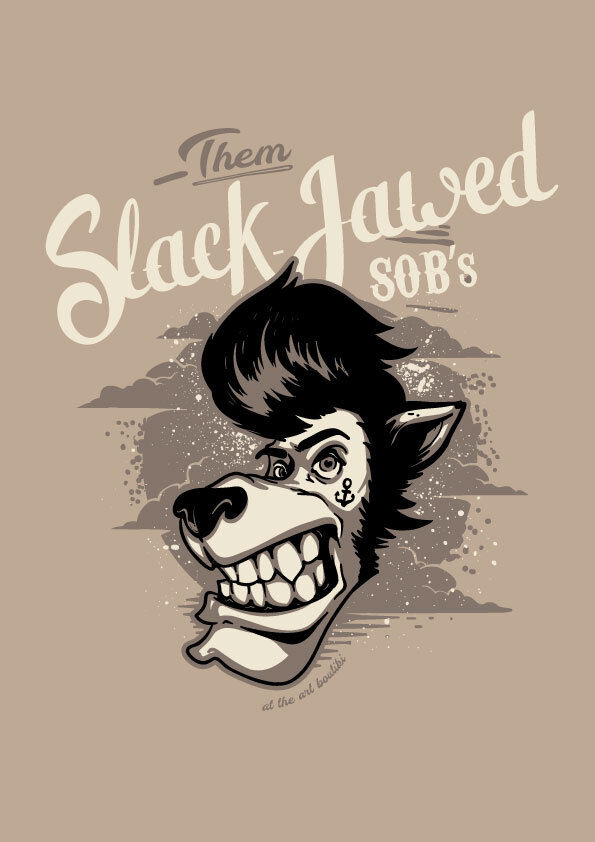 Them Slack Jawed SOB's Howling Wolf T-Shirt