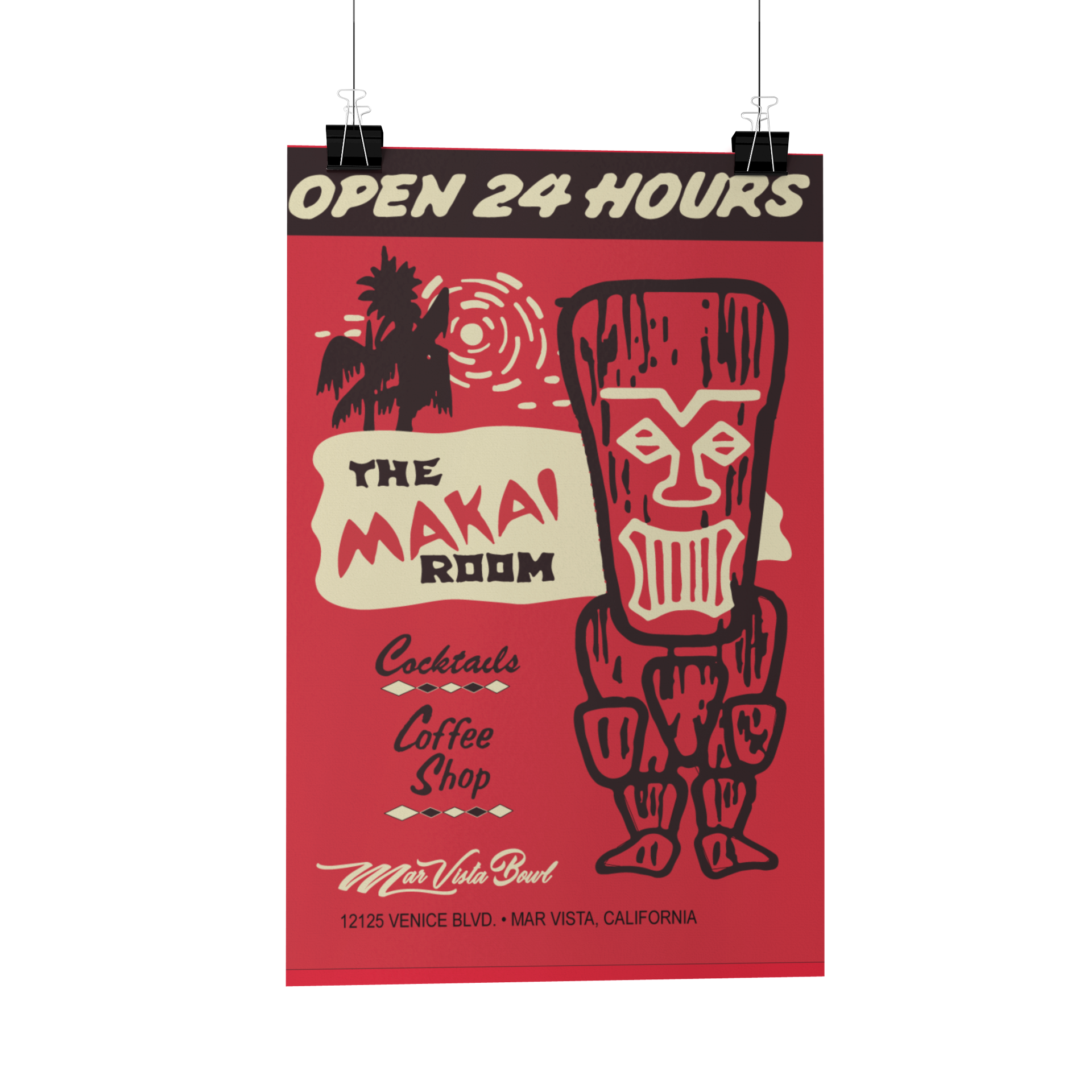 Makai Room Matchbook Reproduction Poster