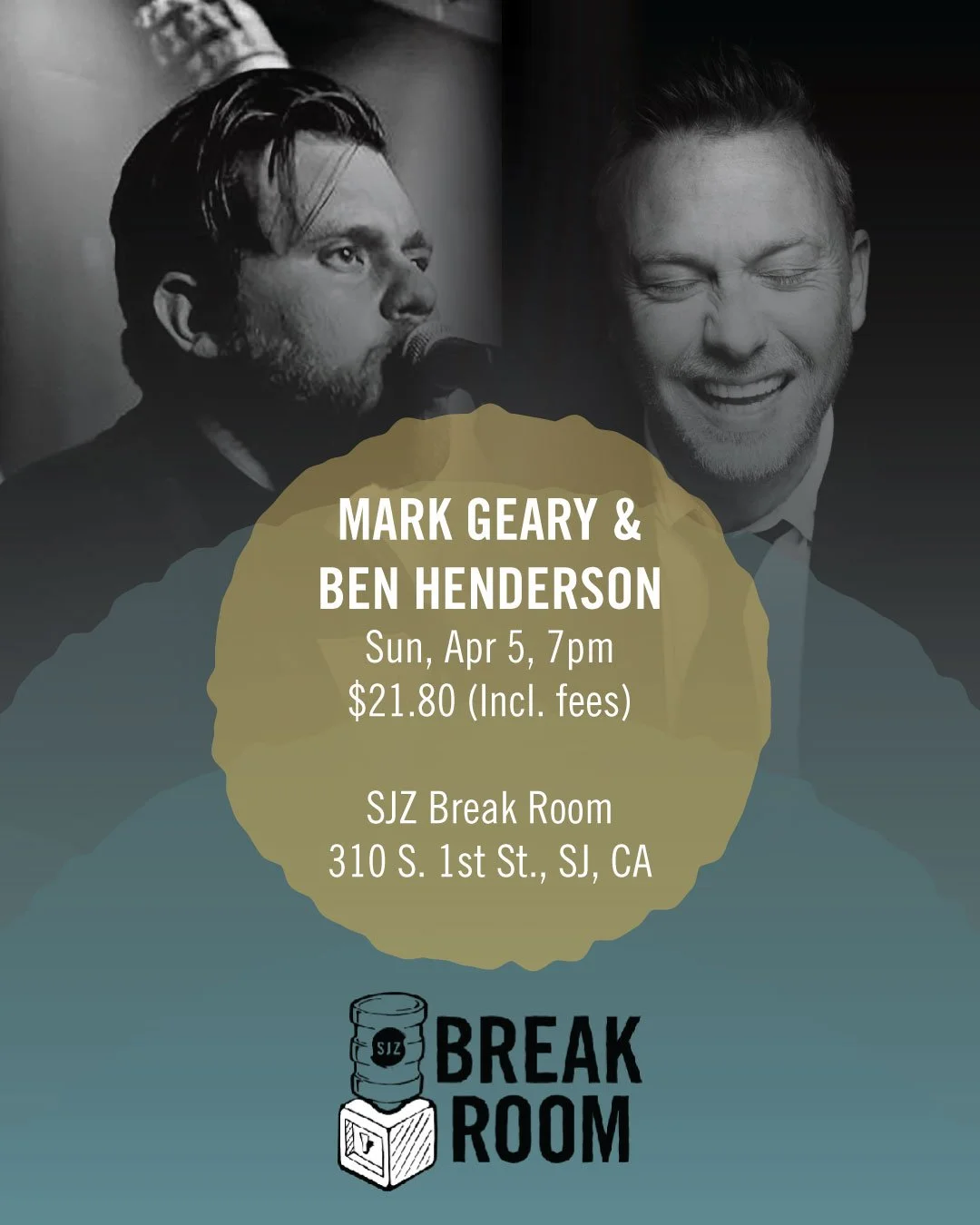 Mark Geary and Ben Henderson at the San Jose Jazz Breakroom