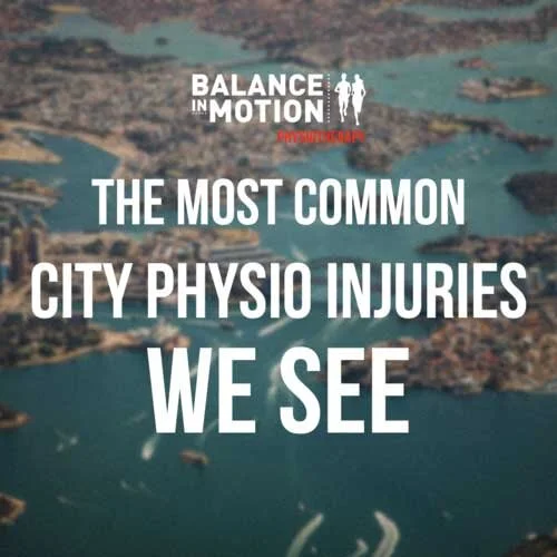 Our Sydney City Physio Clinic's Most Common Injuries