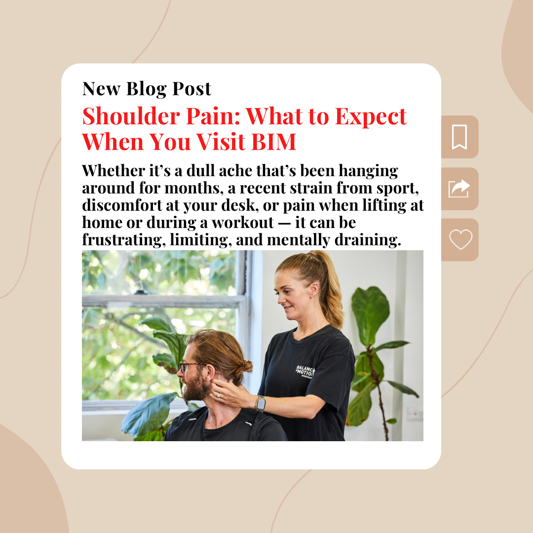 Shoulder Pain: What to Expect When You Visit Balance in Motion