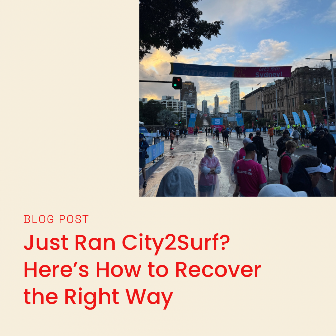 Just Ran City2Surf? Here’s How to Recover the Right Way