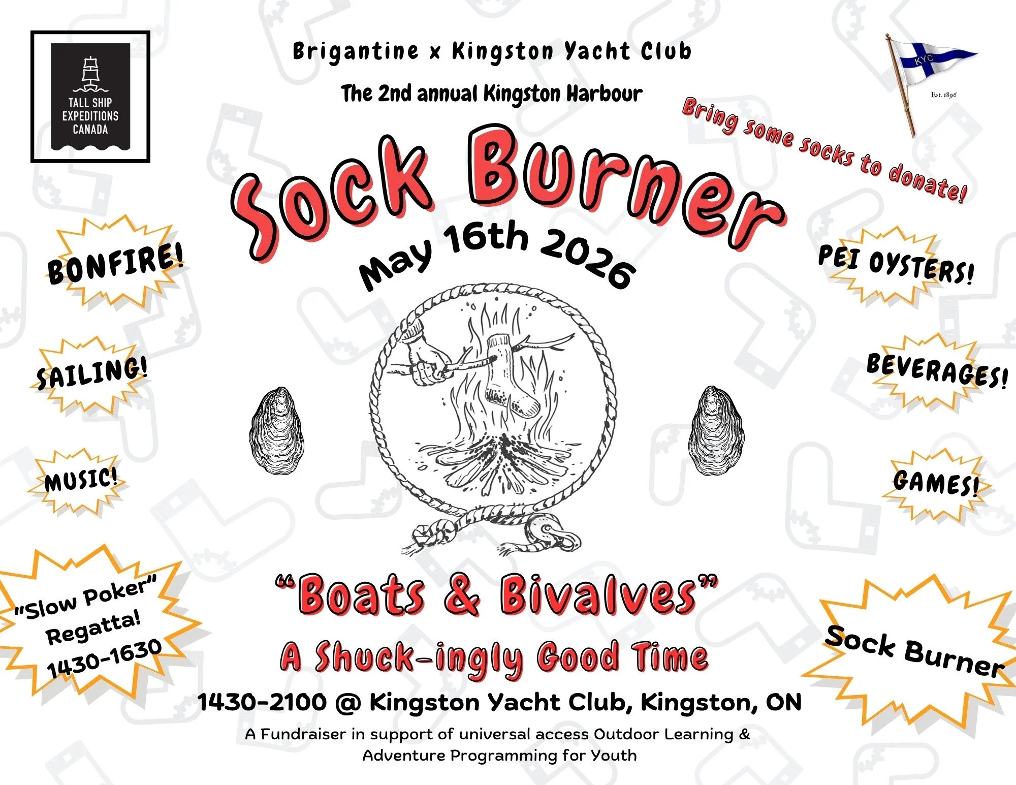 Sock Burner 2026: Boats & Bivalves, a shuck-ingly good time!