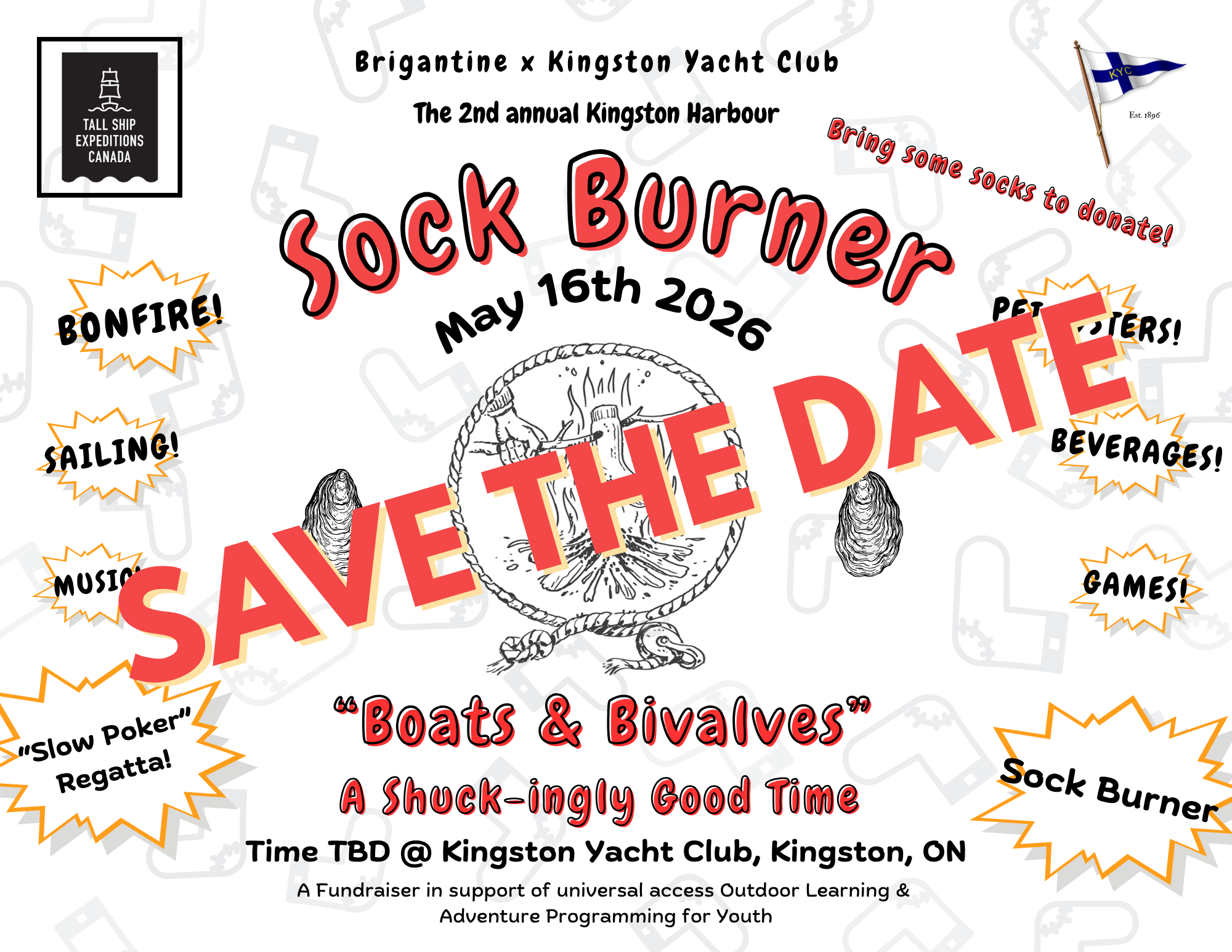 Sock Burner 2026: Boats & Bivalves, a shuck-ingly good time!