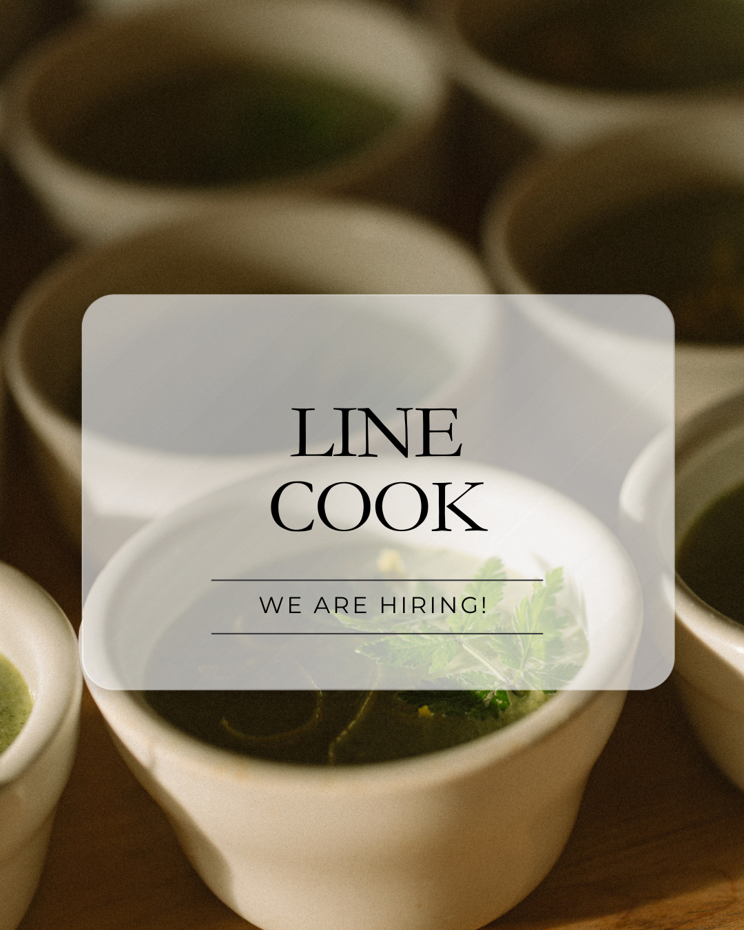 Full Time Line Cook