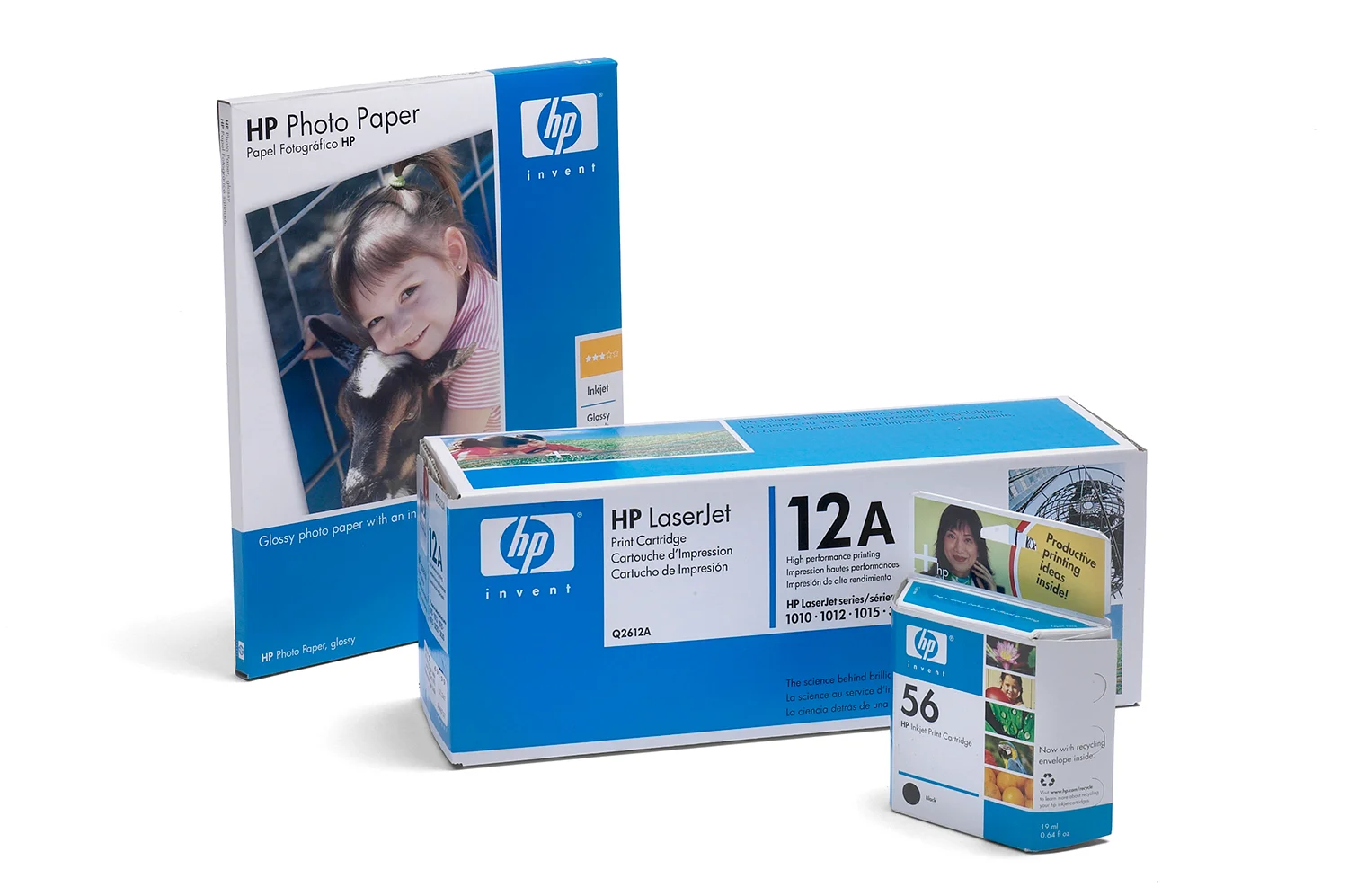 HP product packaging