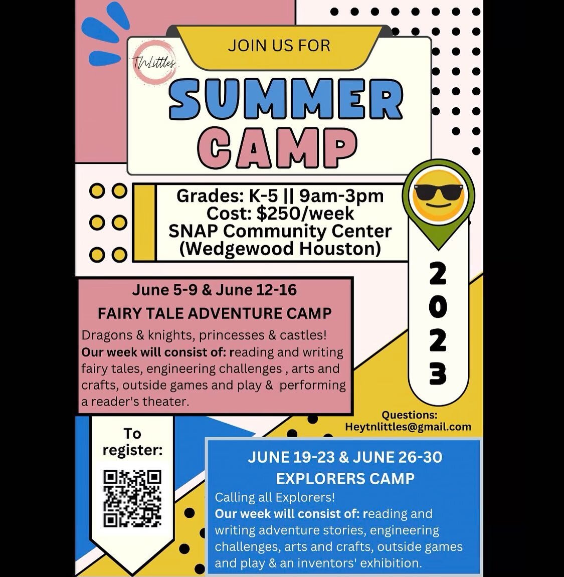 The SNAP Center will be hosting a TNLittles Summer Camp this June! 

Find out more details and register at: https://docs.google.com/forms/d/e/1FAIpQLScpRA6DUvFrA0BXuedVbrUau4-oy1mKHraUAoei0IVhABj1pg/viewform