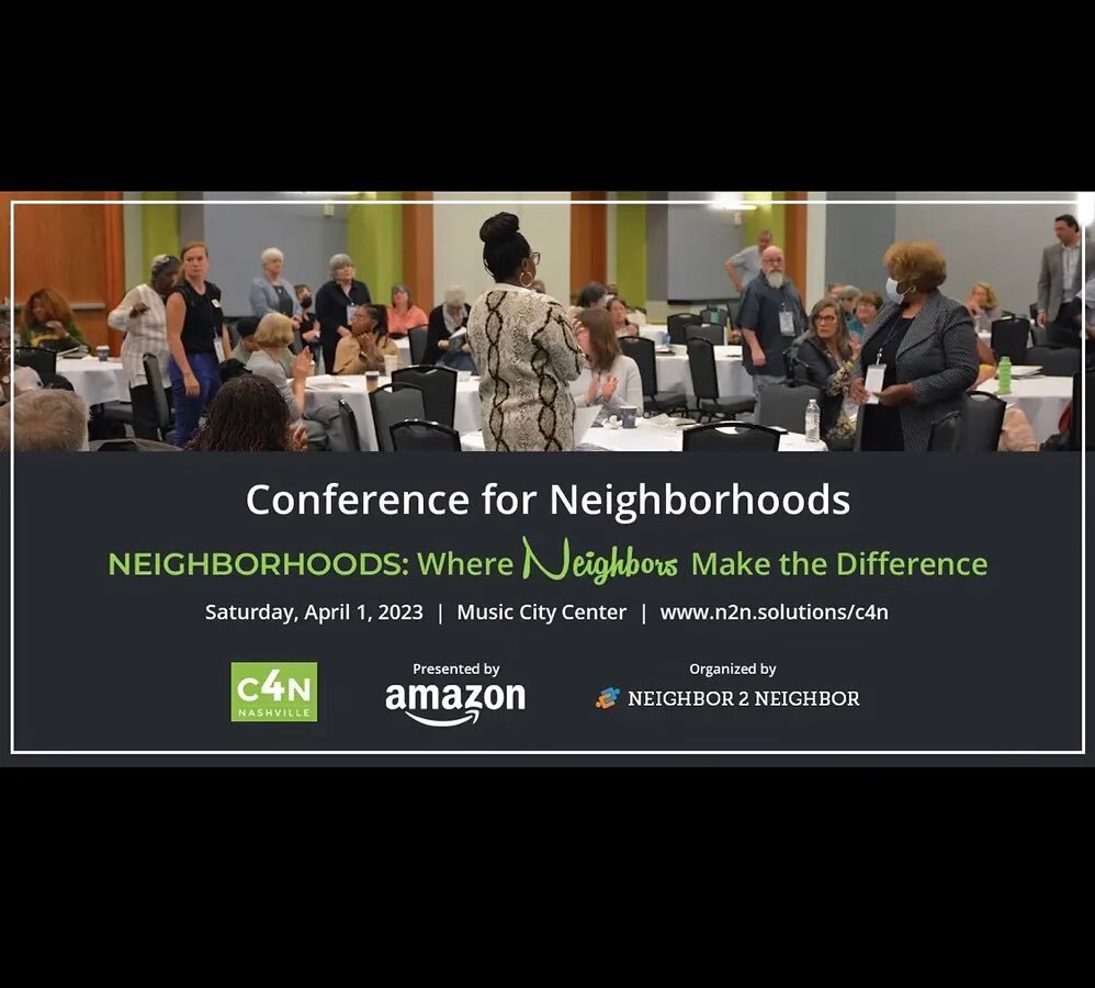 Neighbor 2 Neighbor (N2N) has an exciting conference planned April 1 that includes a great Continental Breakfast, a fun Opening Plenary, ten outstanding Breakout Sessions, a wonderful Awards Luncheon, and their first-ever Mayoral Candidates Forum on 