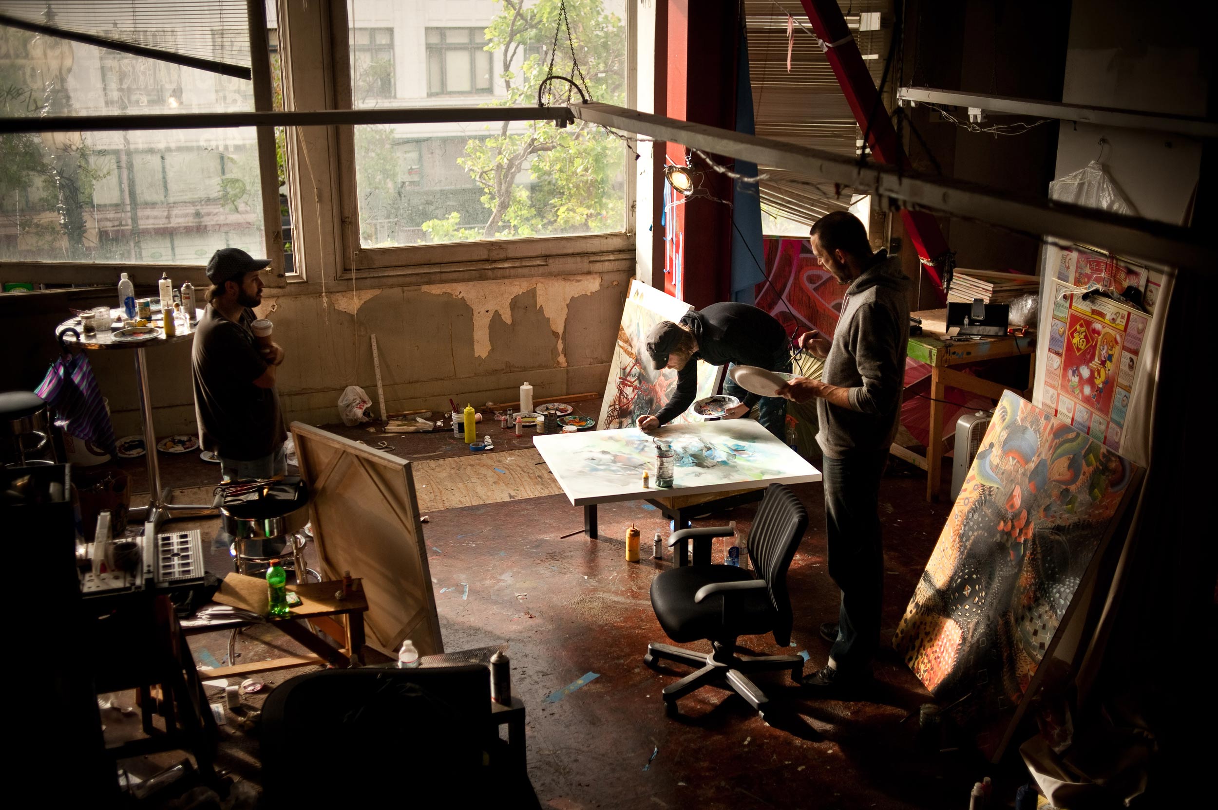 in the studio