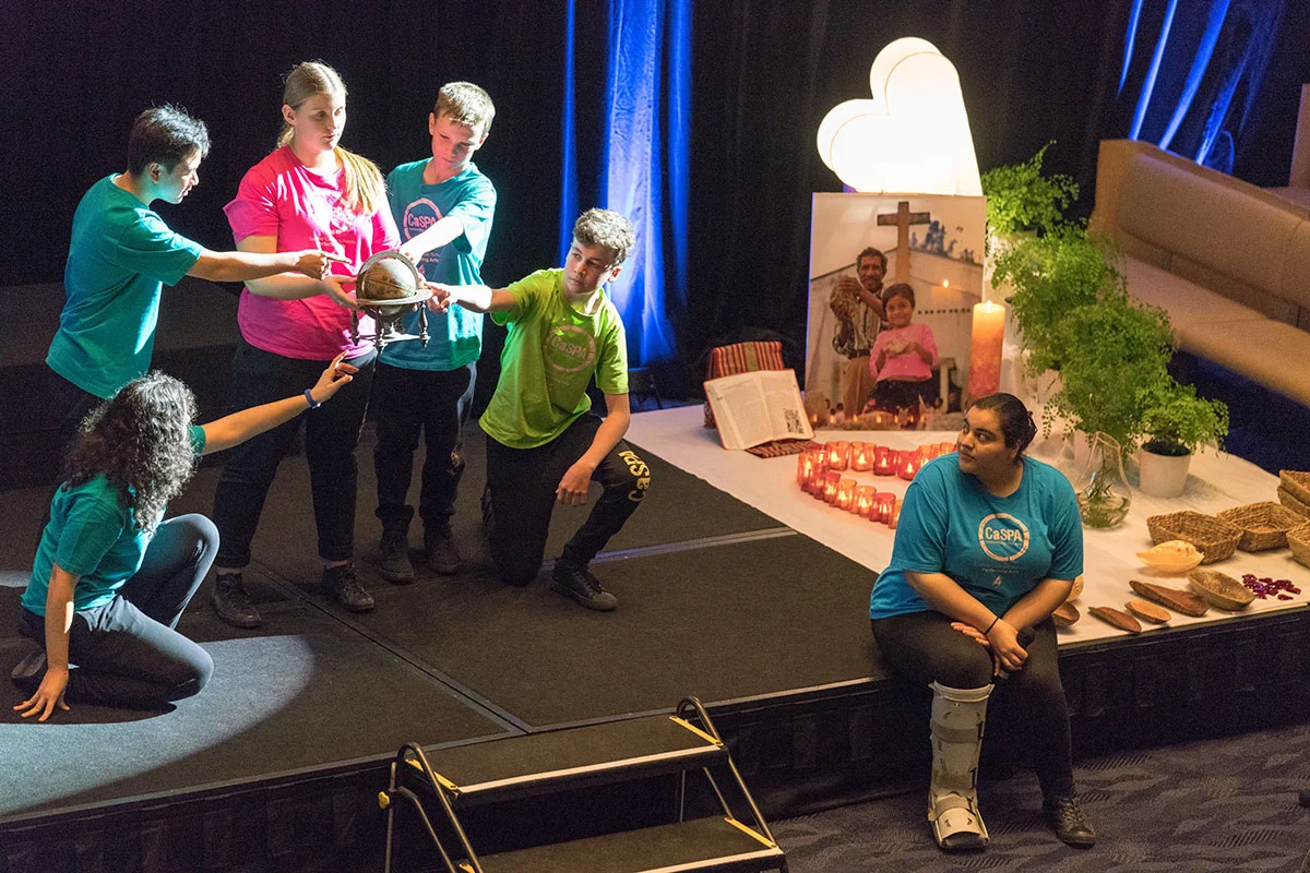 The Catholic Schools Performing Arts group demonstrating inclusion.