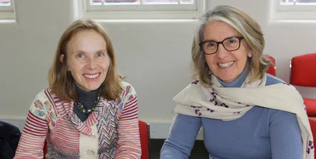 Julie Edwards, CEO Jesuit Social Services, right, and Carolina Gottardo, Director, Jesuit Refugee Service (Photo:JSS)