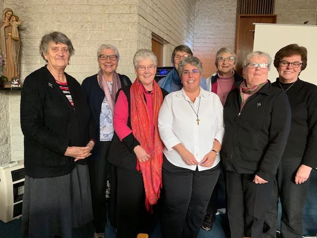 Sr Mary with some of the guests who attended her presentation.