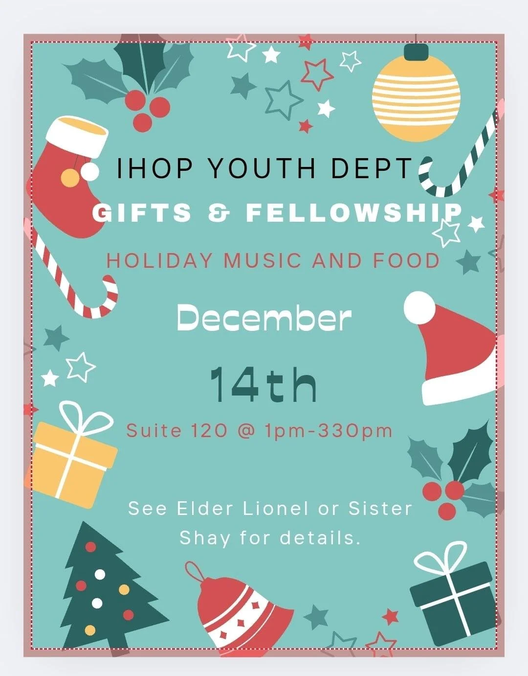 IHOP Youth Dept-Gifts &amp; Fellowship