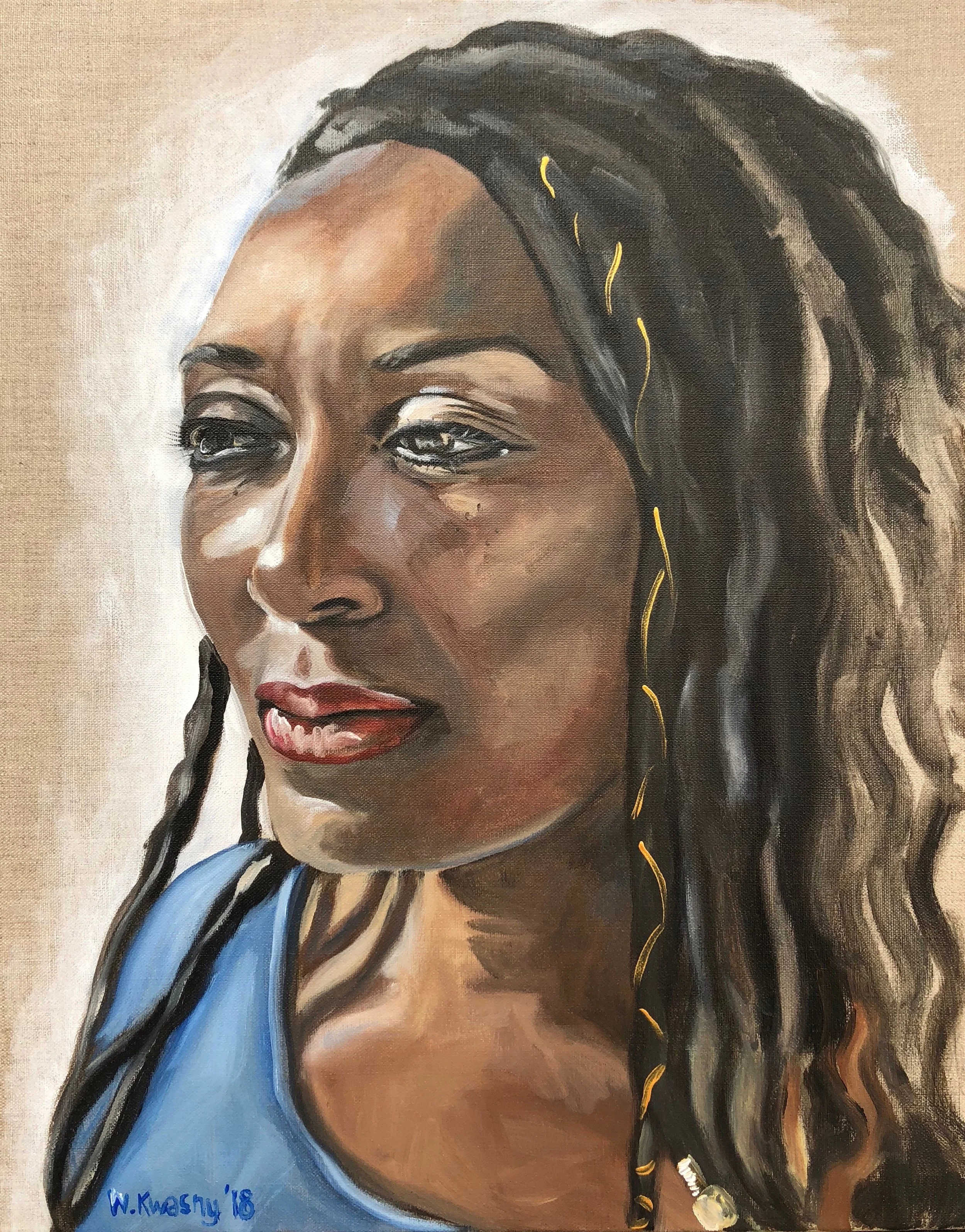 Deidre, 16"x 20" acrylic on Linen