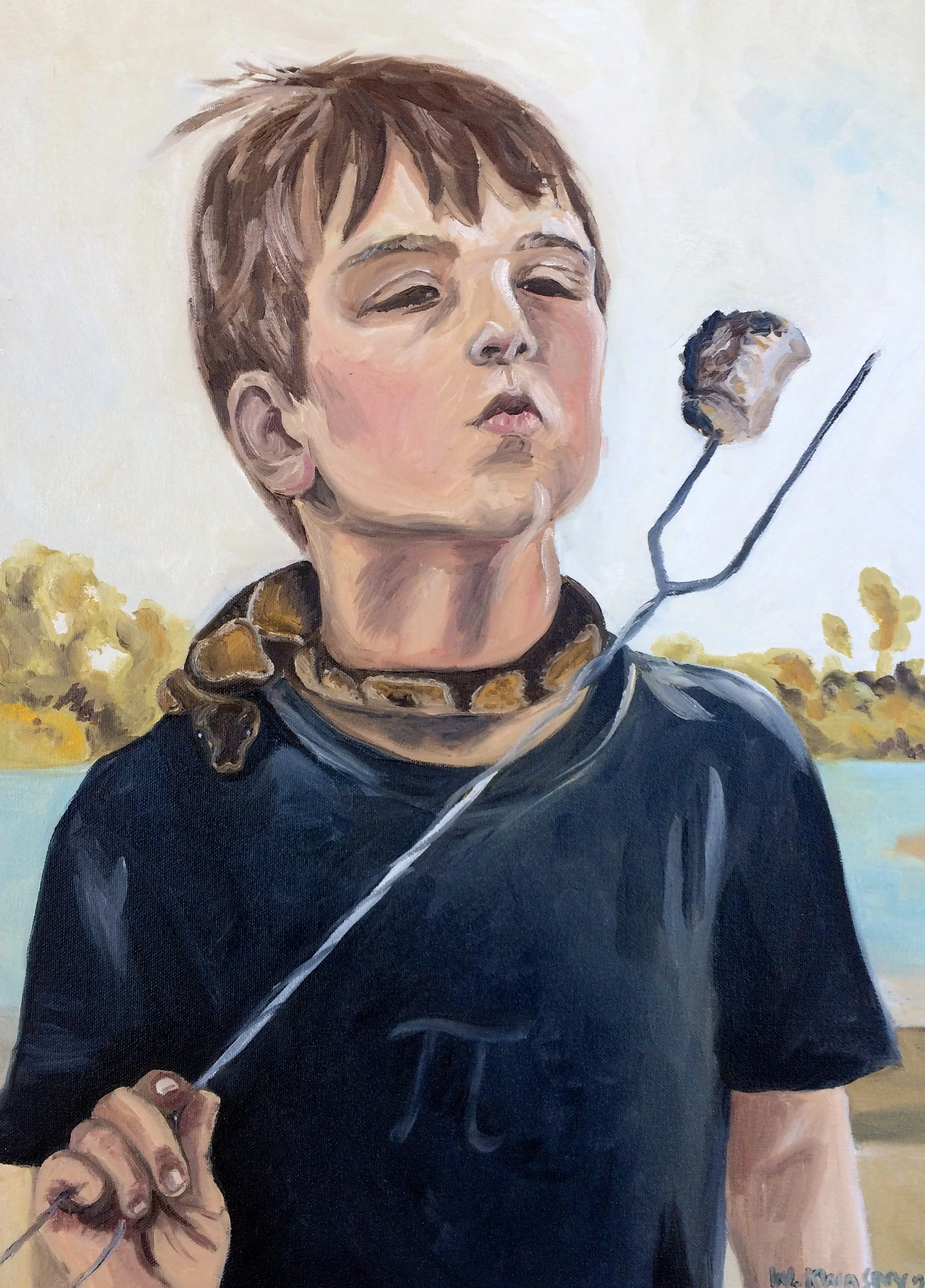 One of the two paintings showing. 