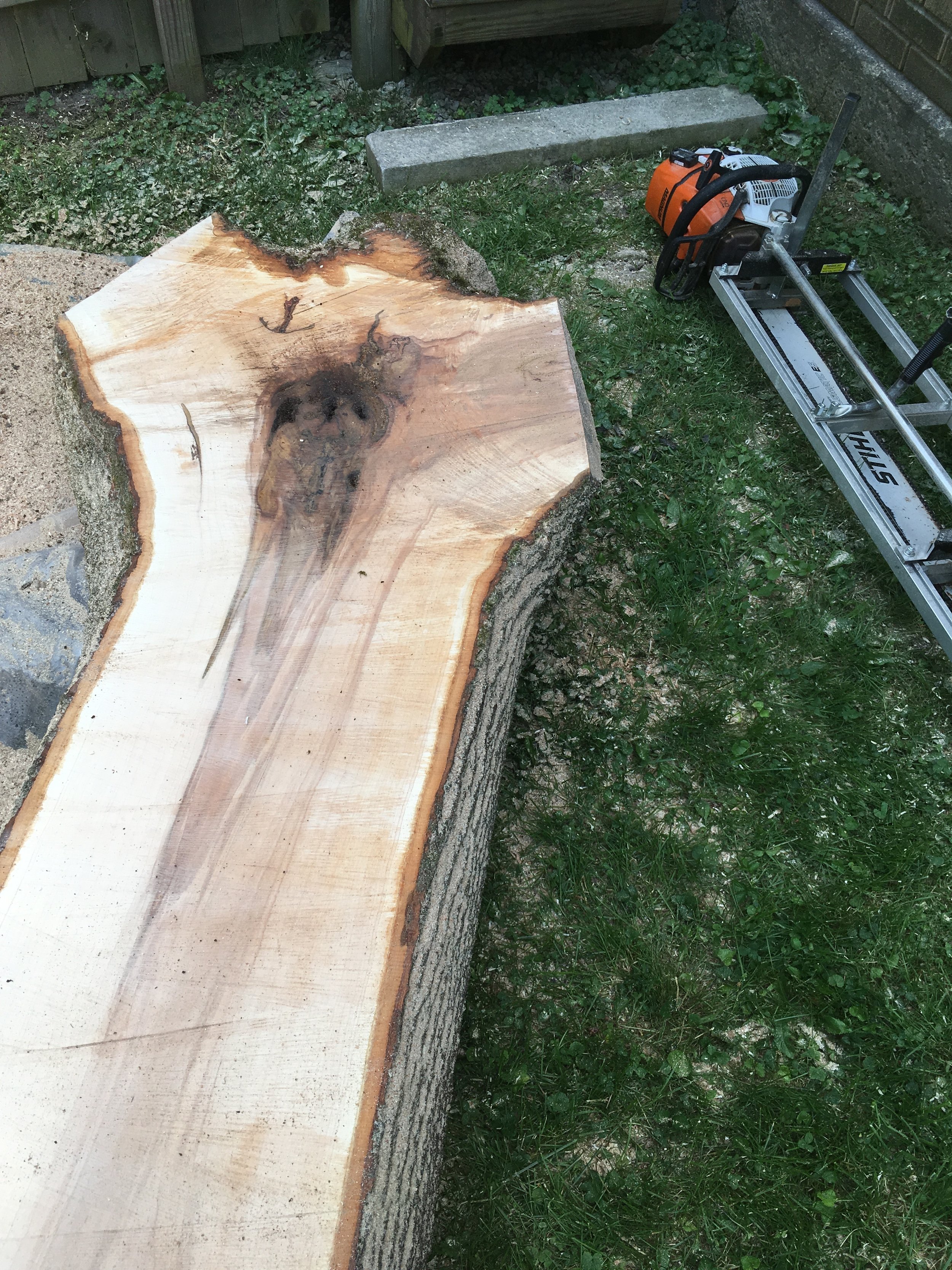 Fort Wayne chainsaw mill.JPG