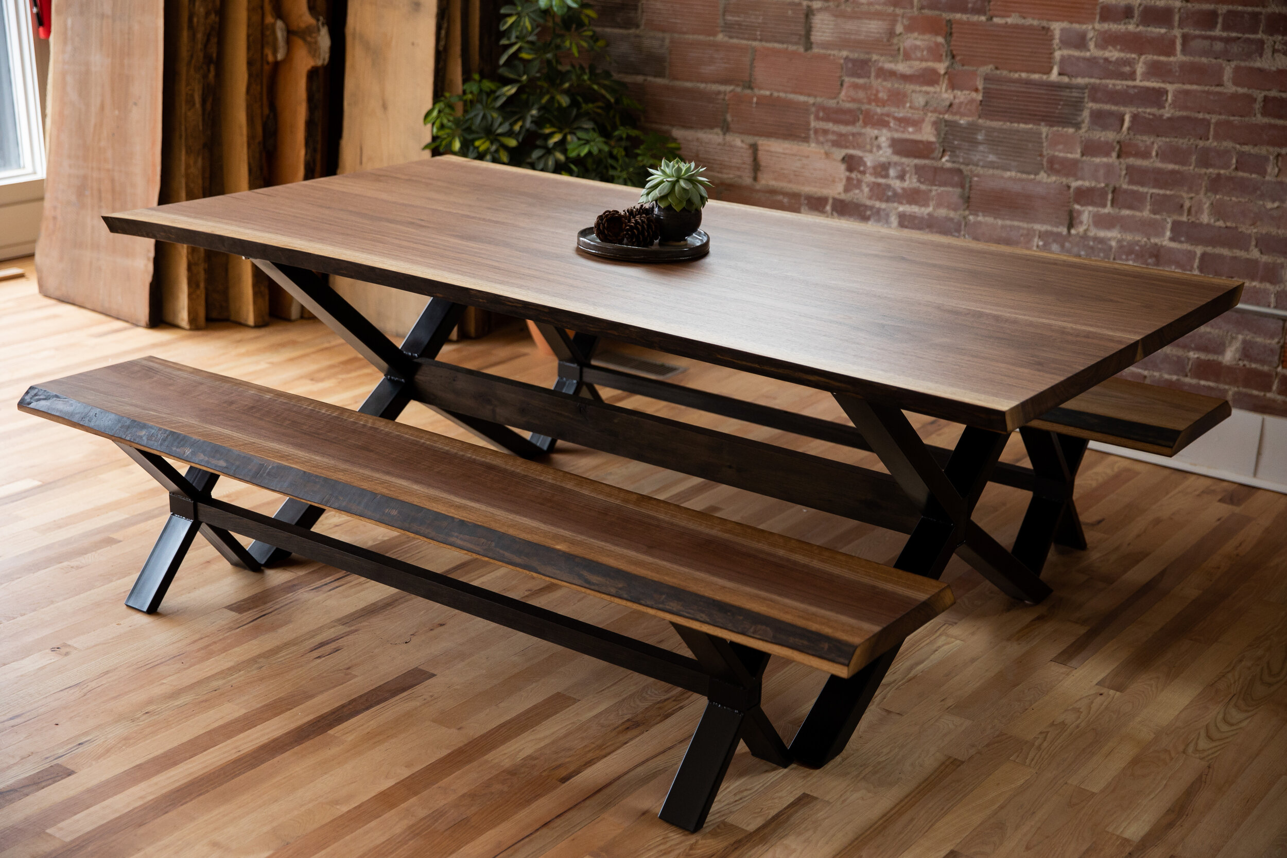 Half-Tree 2.0 Black Walnut Dining Table — Big Tooth Co.