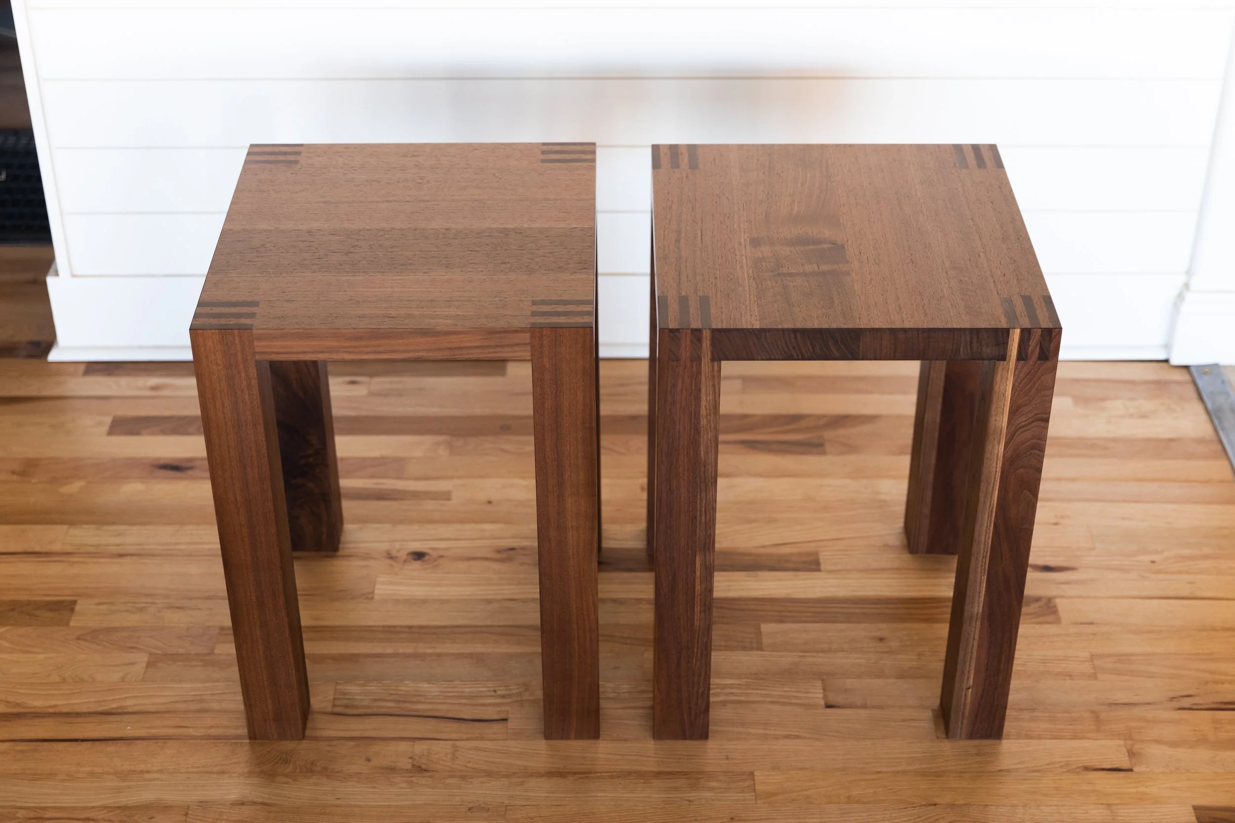 "The Mountaineer" Black Walnut Side Table — Big Tooth Co. Custom