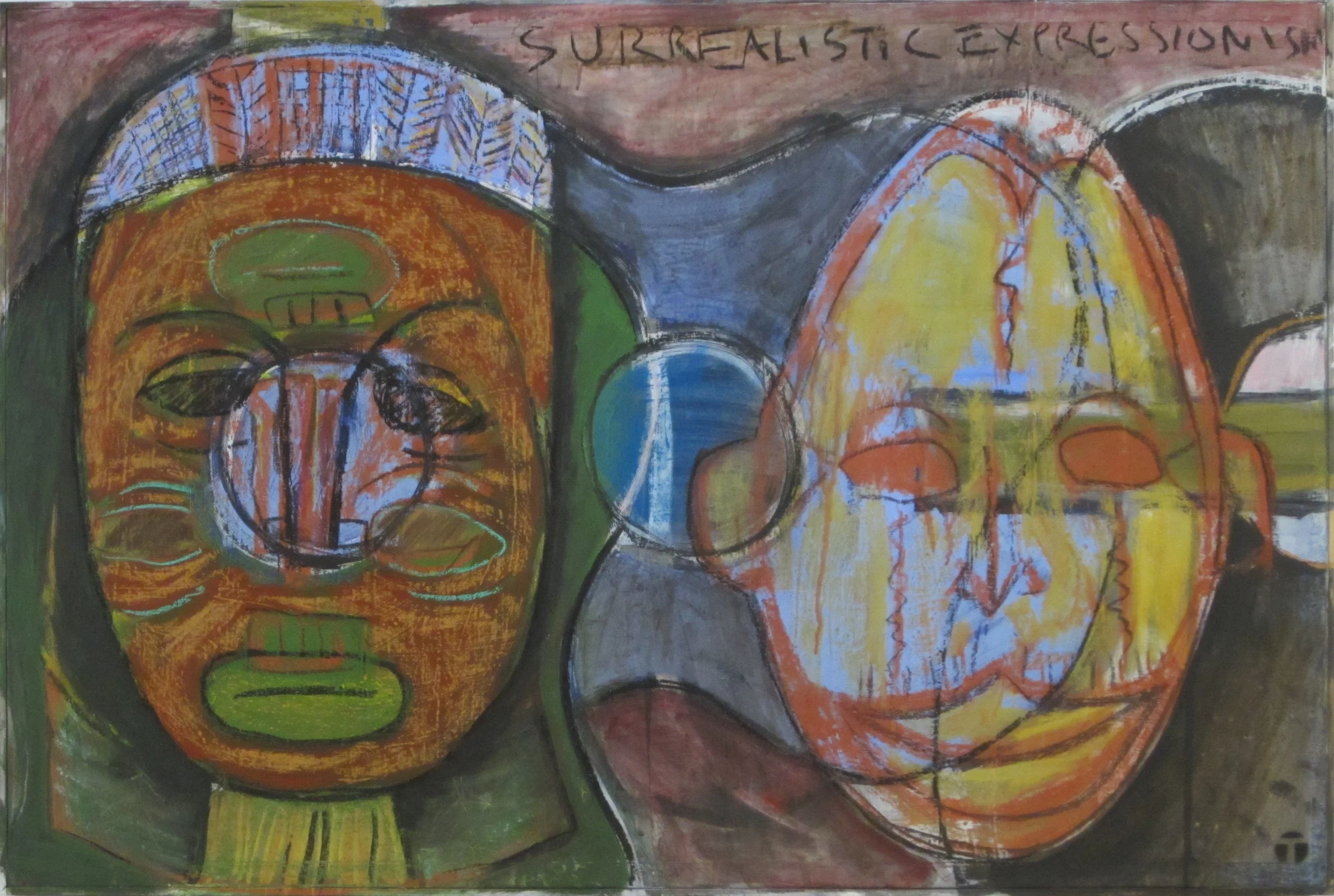 3 Guitars + 3 Masks = Surrealistic Expression