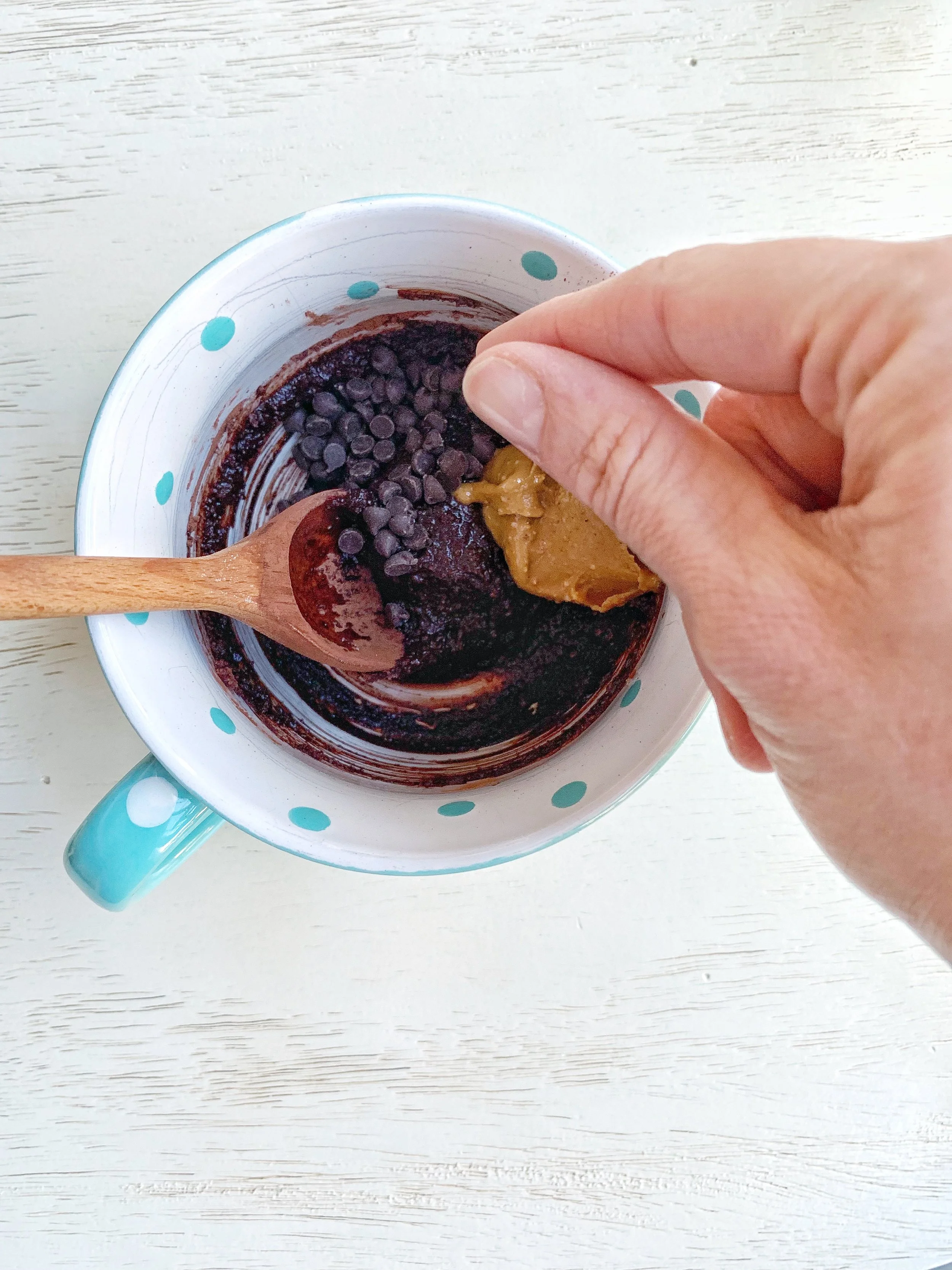 Health(ier) Brownie Batter for 1! 