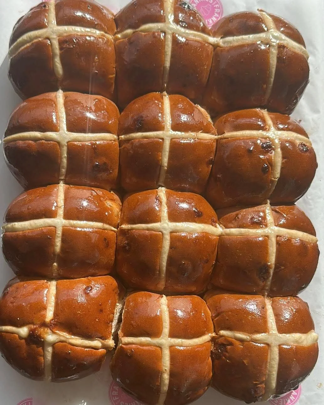 Biscoff and Ginger Hot Cross Buns 6 pack