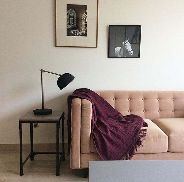 A work in progress inside a New Delhi apartment.
