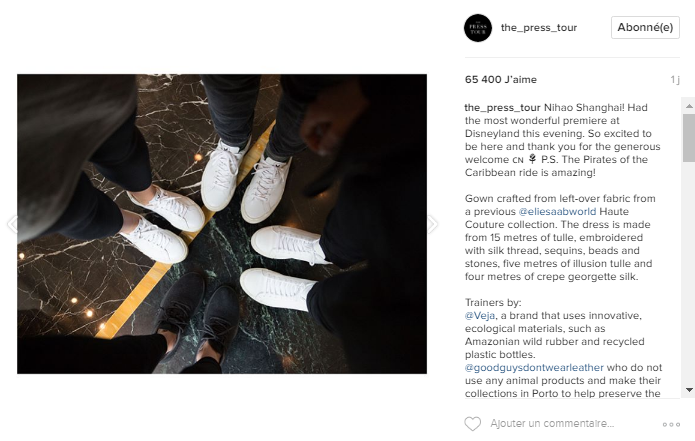   Veja on thepresstour, the instagram of Emma Watson  