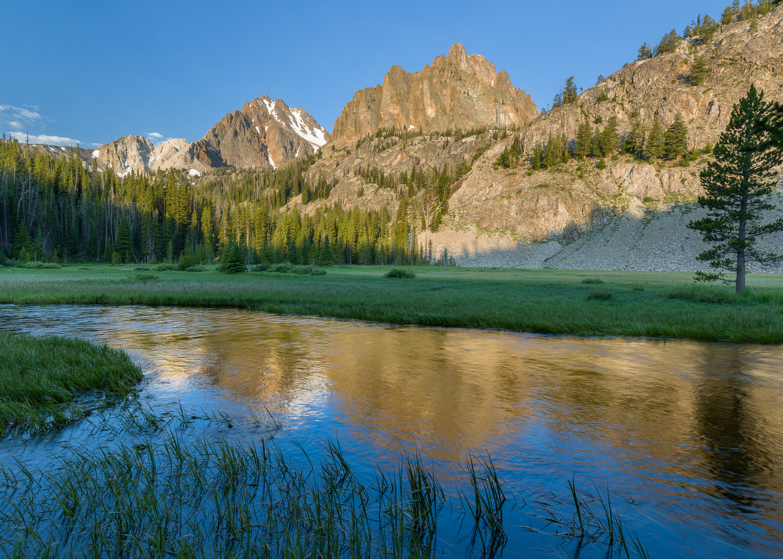  Reflections in the White Cloud Mountains of Idaho 