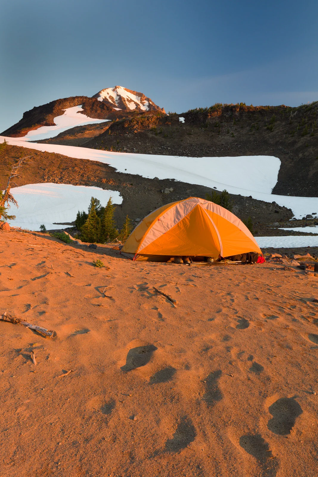 Climber's base camp below Middle Sister