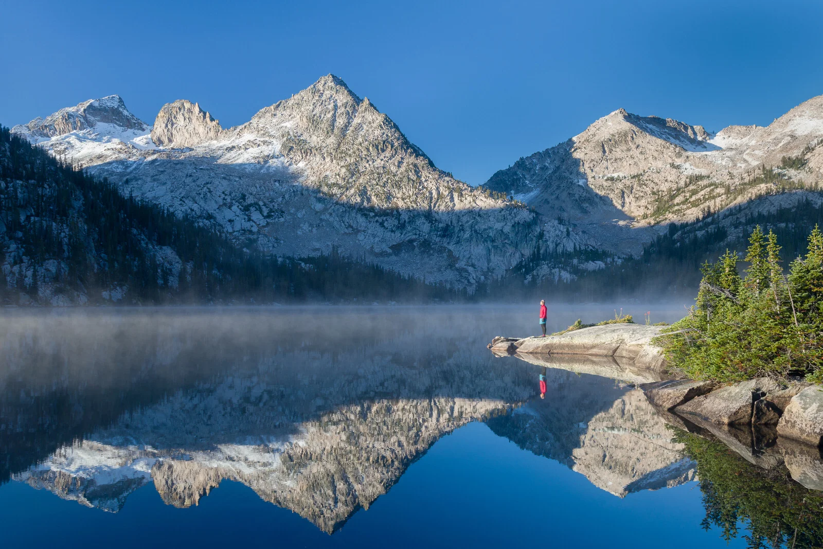 Morning Glory at Toxaway Lake in the Sawtooth Mountains