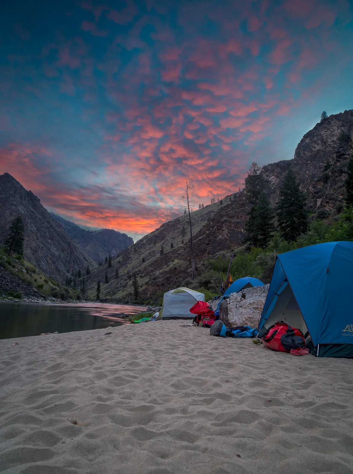 Sunrise over the Middle Fork of the Salmon River