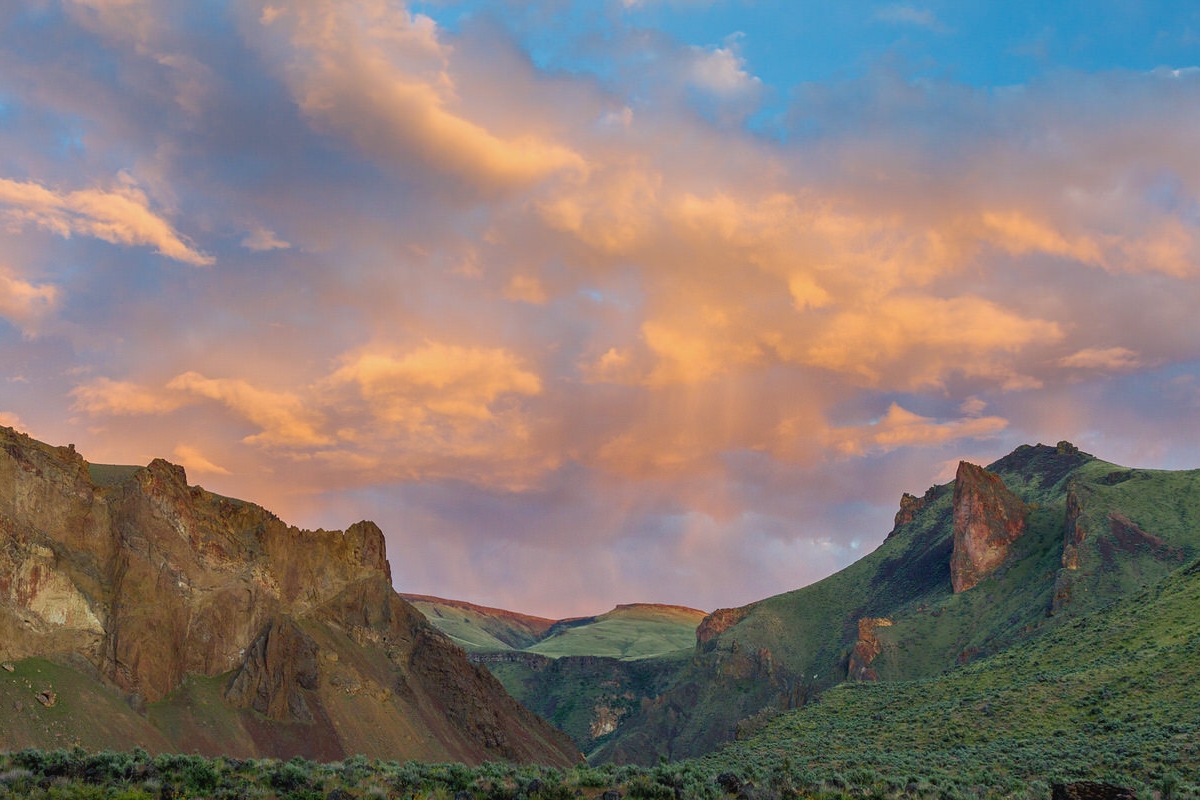 Sunset at Greely Bar on the Owyhee