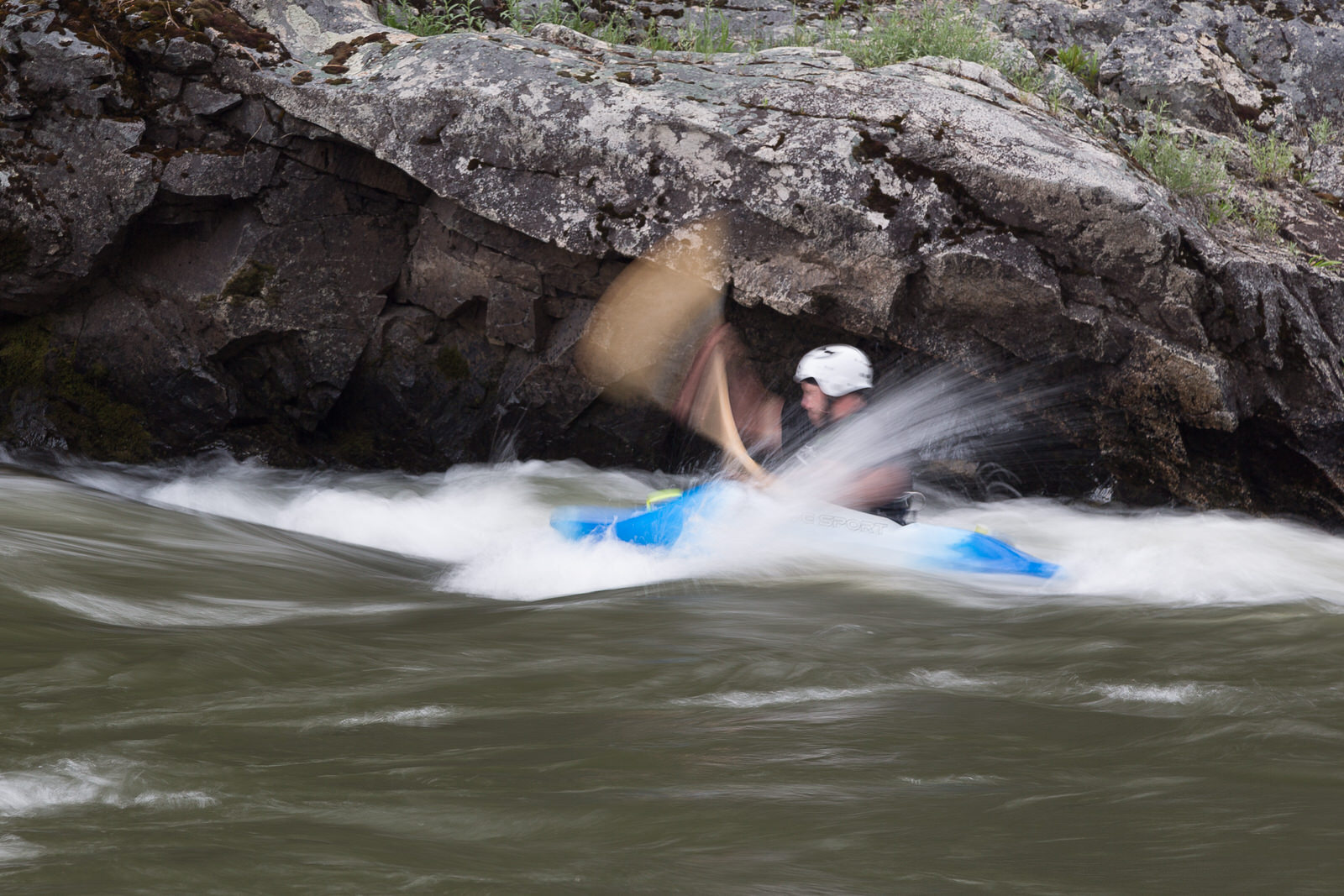  Playboating in a hole on the Middle Fork Salmon River 