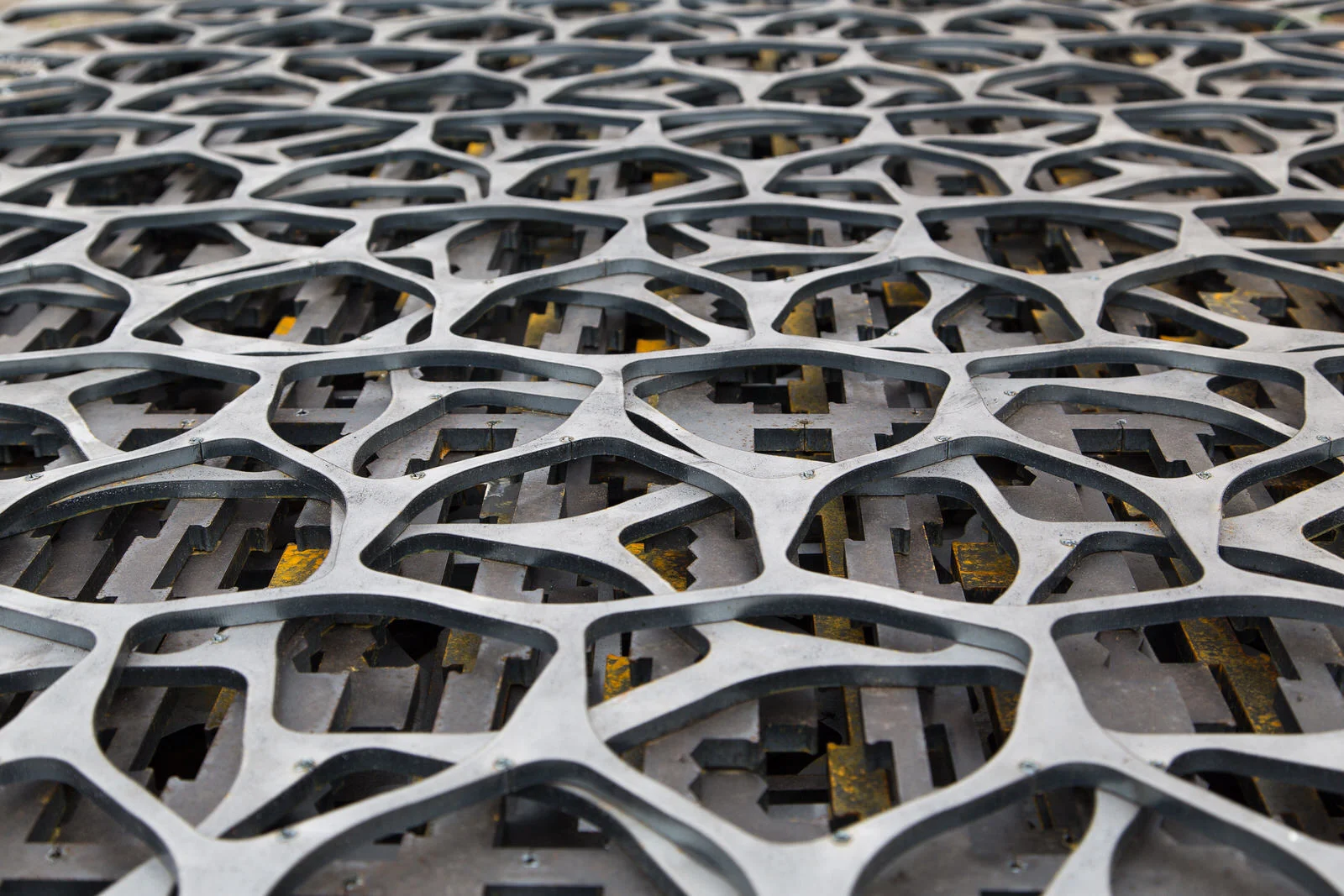 Abstract patterns in the scrap metal pile at Kni-Co Manufacturing