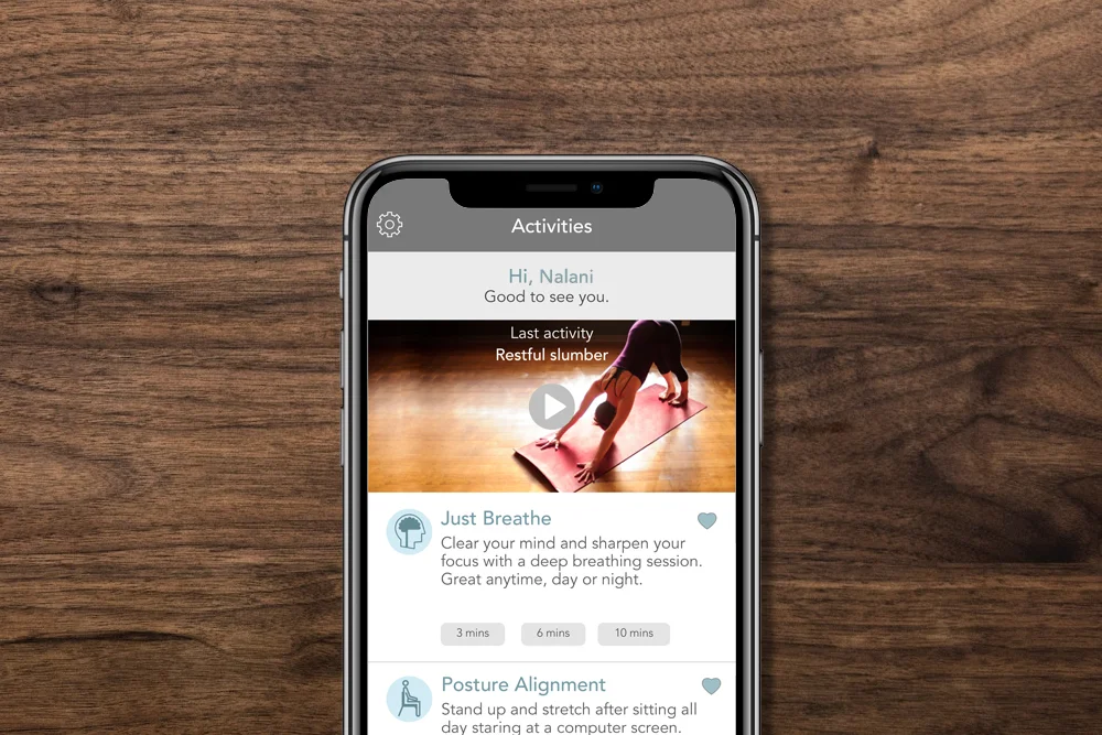 Jiva: activities page