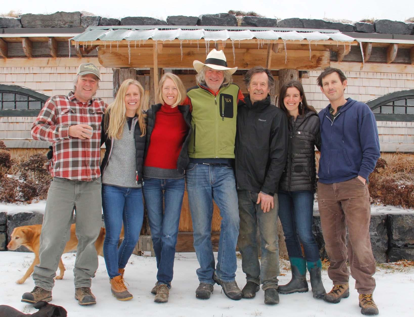 From left to right: Rob, Kelly, Tina, Nick, Terry, Moriah, Abe
