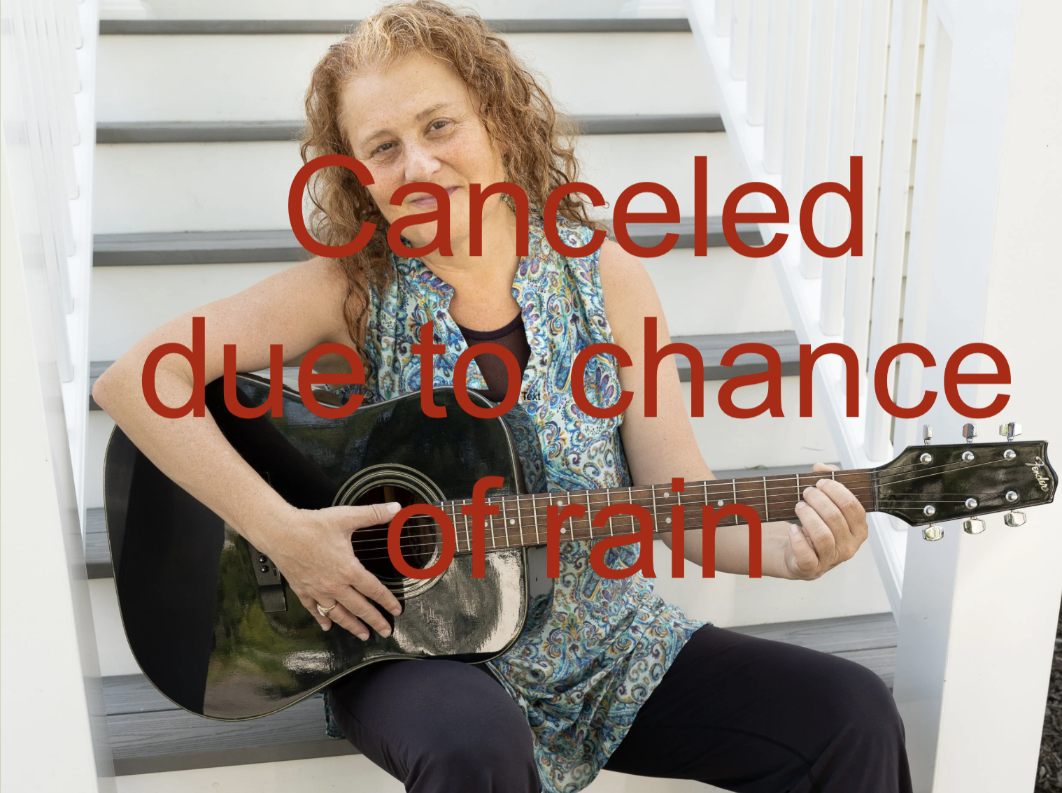 CANCELED due to chance of rain. 